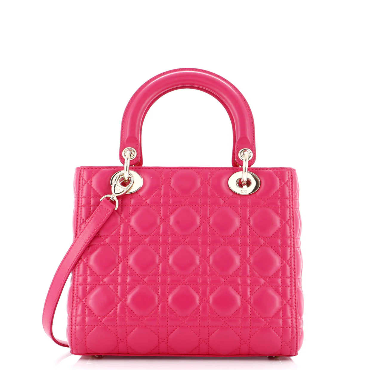 Lady Dior Bag Cannage Quilt Lambskin Medium - Deep Luxury