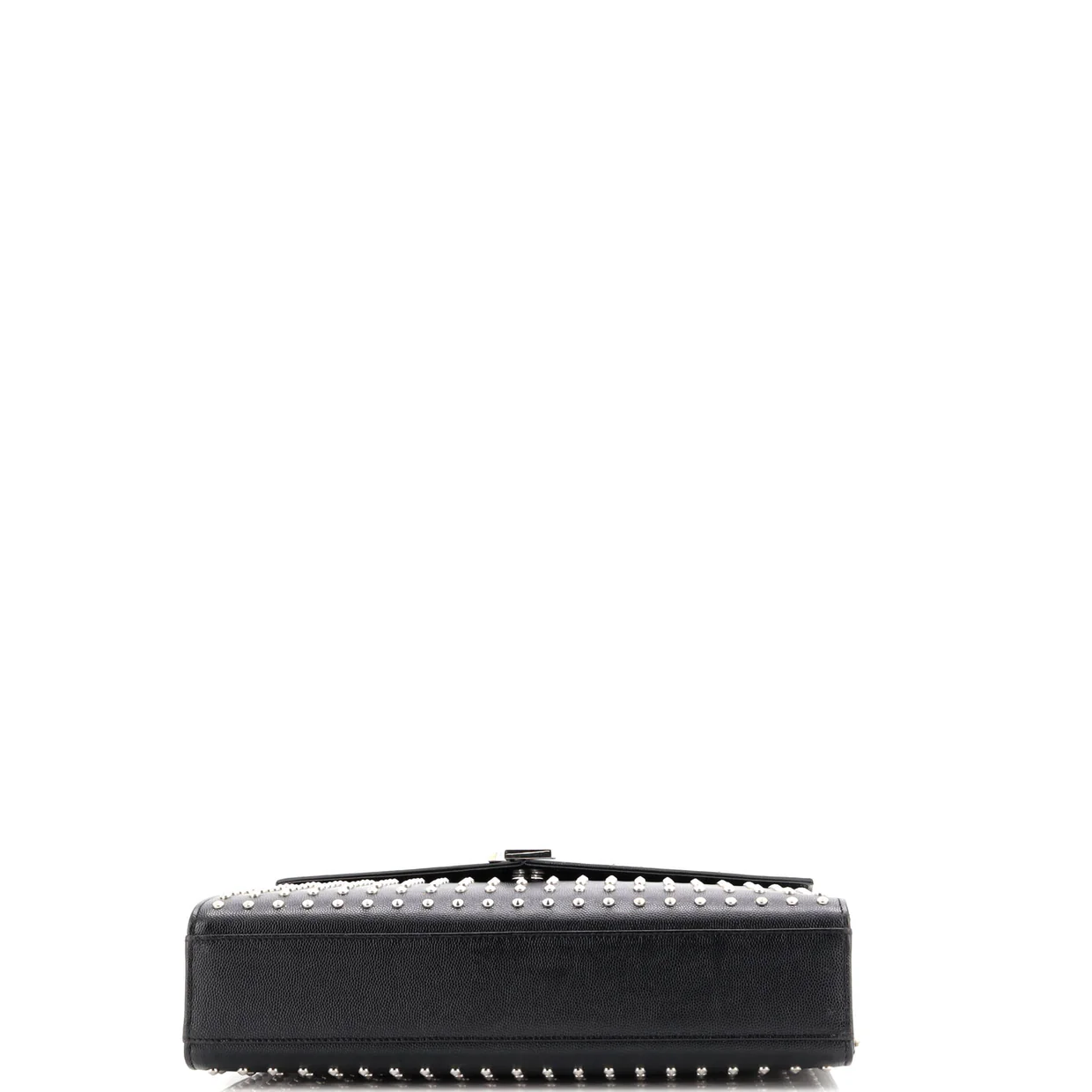 Classic Monogram Envelope Satchel Studded Leather Large - Deep Luxury