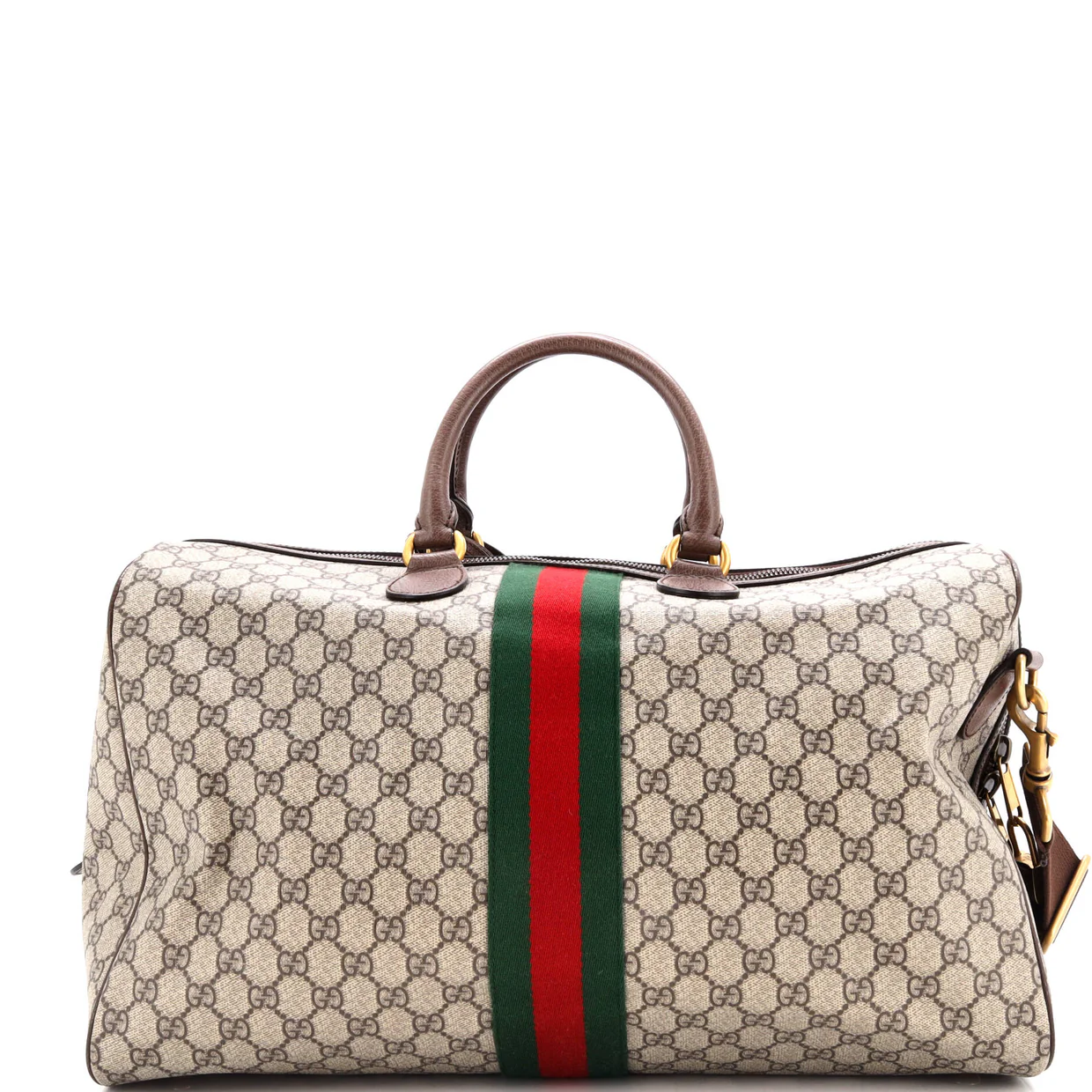 Ophidia Carry On Duffle Bag GG Coated Canvas Medium - Deep Luxury