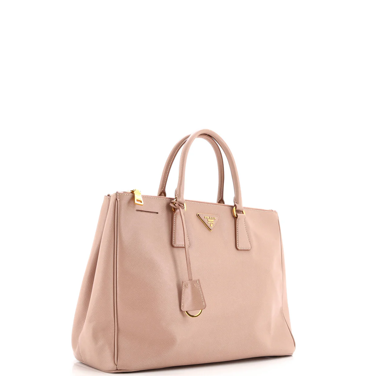 Double Zip Lux Tote Saffiano Leather Medium - Deep Luxury