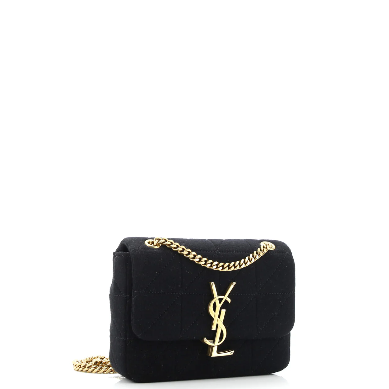 Jamie Flap Bag Quilted Jersey Small - Deep Luxury