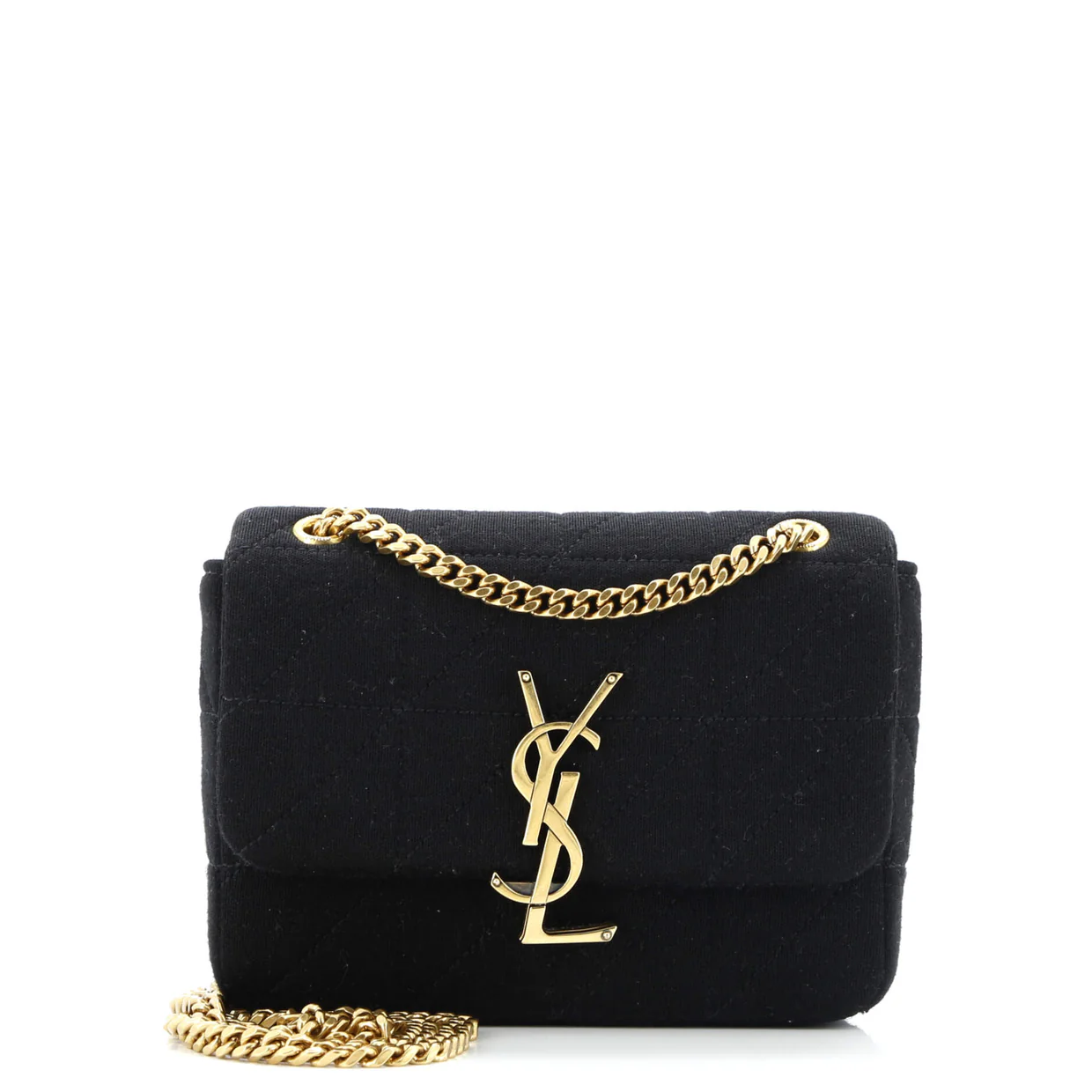 Jamie Flap Bag Quilted Jersey Small - Deep Luxury