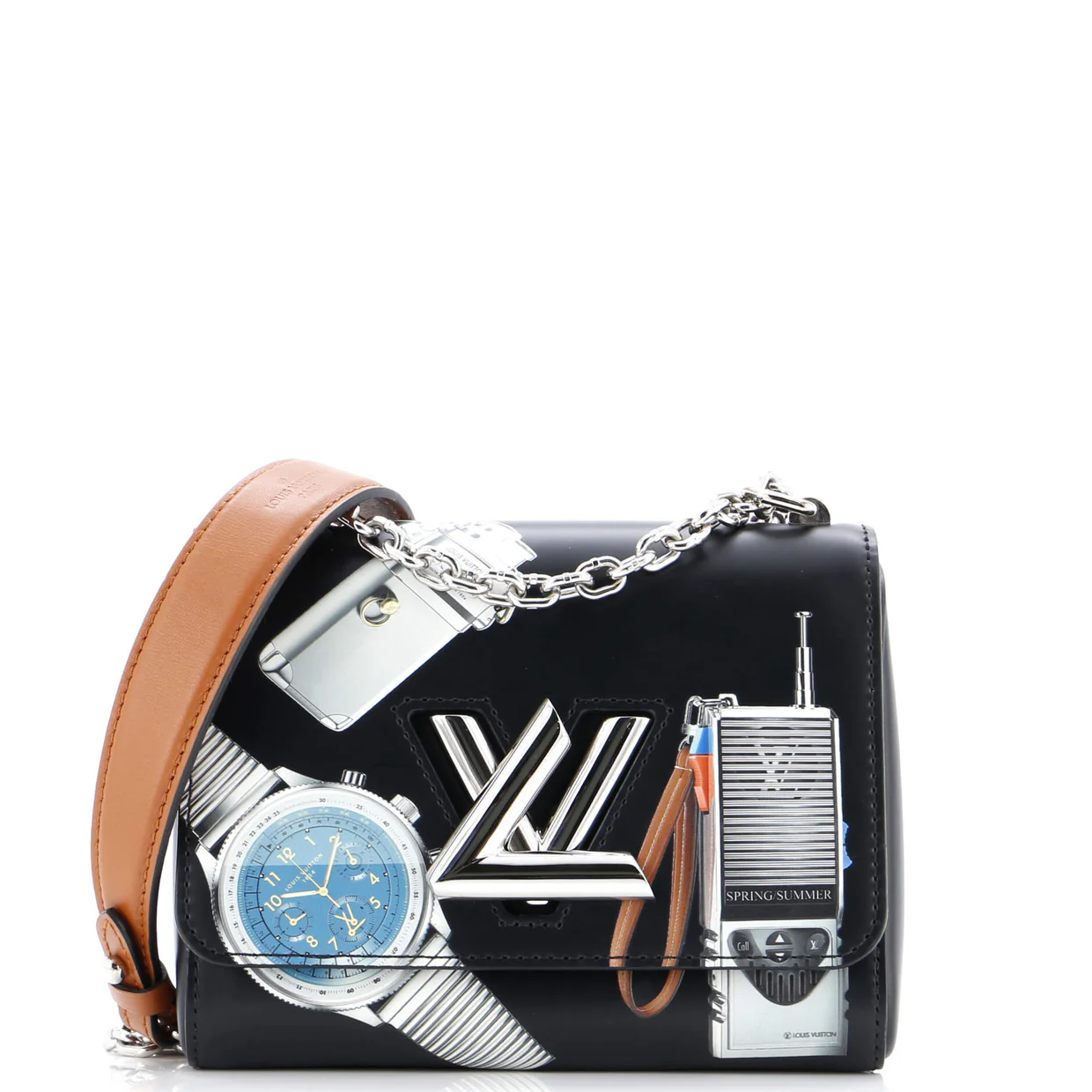 Twist Handbag Limited Edition Printed Leather PM - Deep Luxury