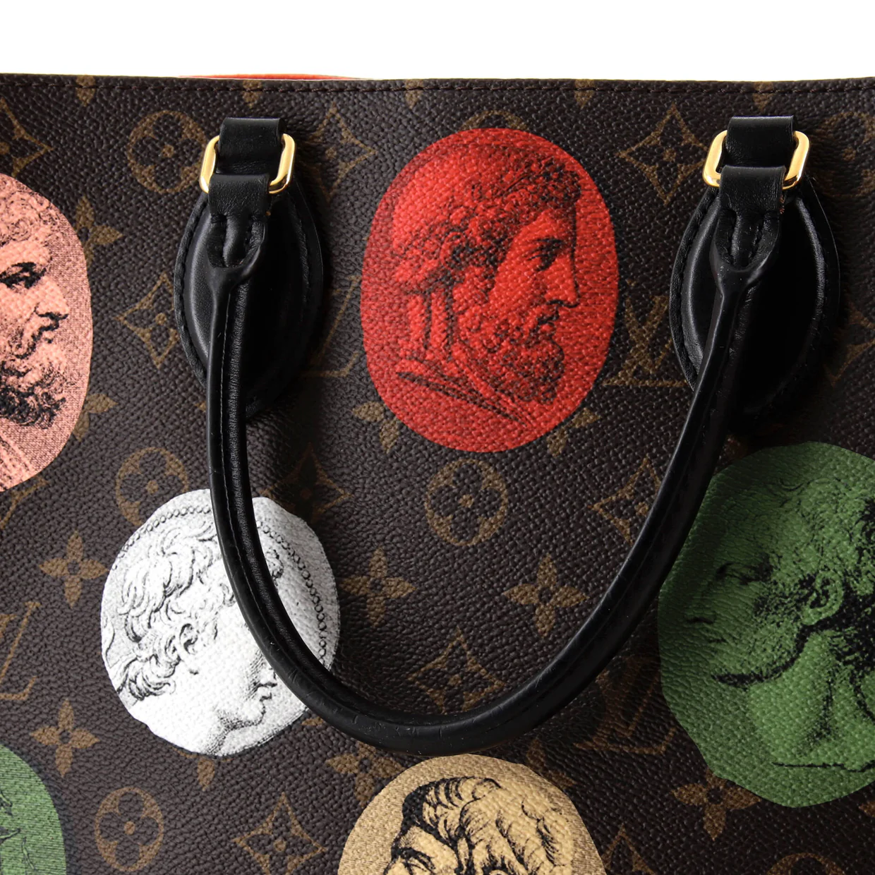OnTheGo Tote Limited Edition Fornasetti Cameo Monogram Canvas MM - Deep Luxury