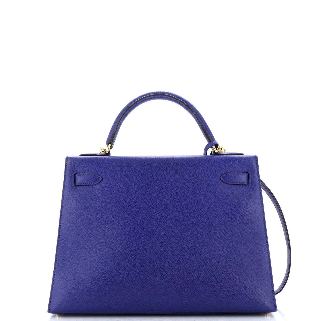 Kelly Handbag Bleu Electrique Epsom with Gold Hardware 32 - Deep Luxury
