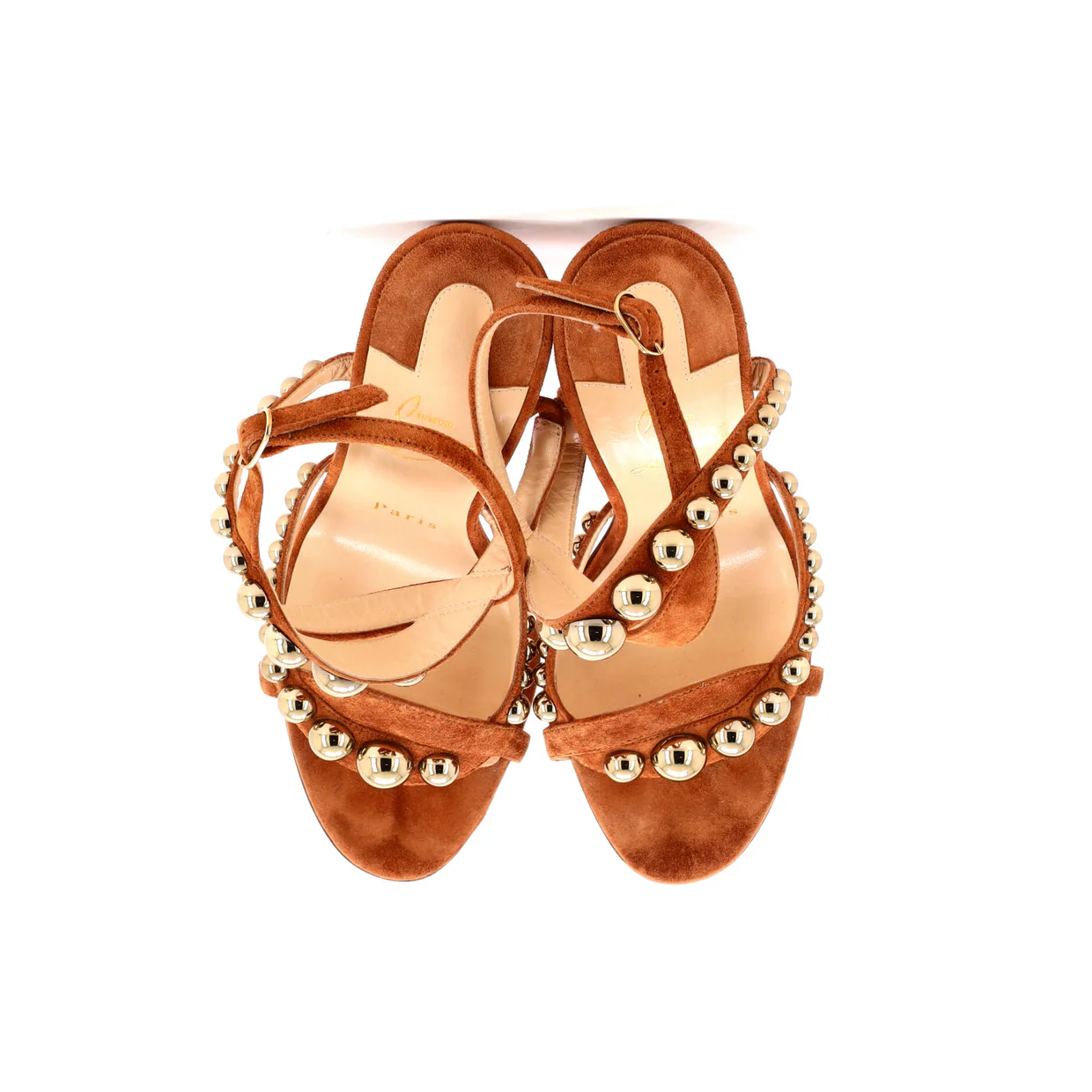 Women's Galeria Heeled Sandals Studded Suede 100 - Deep Luxury