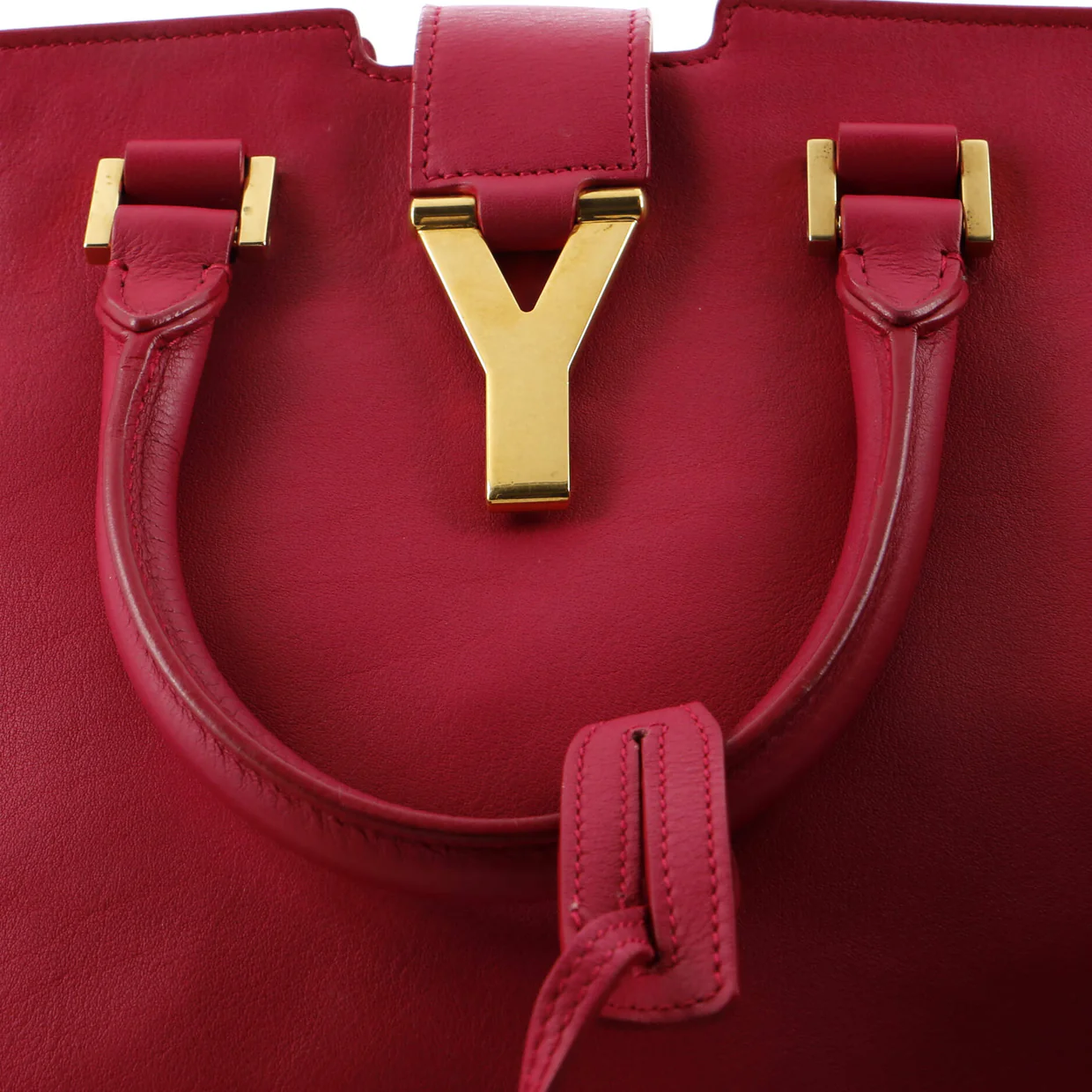 Classic Y Cabas Leather Small - Deep Luxury