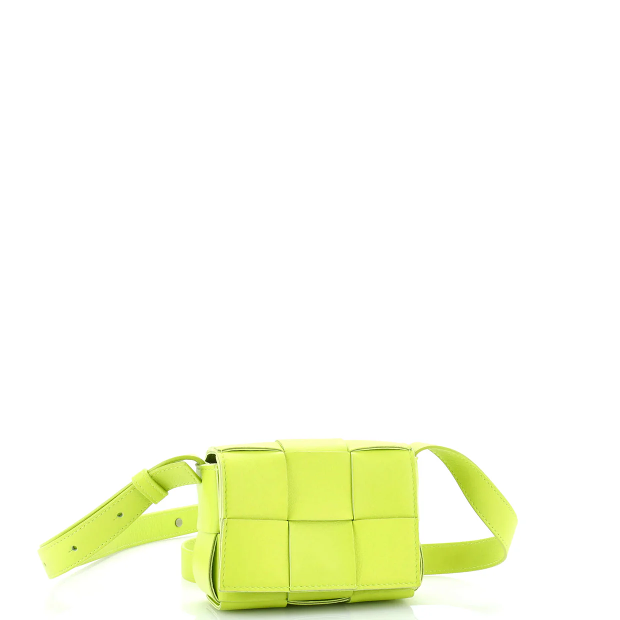 Cassette Crossbody Bag Maxi Intrecciato Leather Candy - Deep Luxury