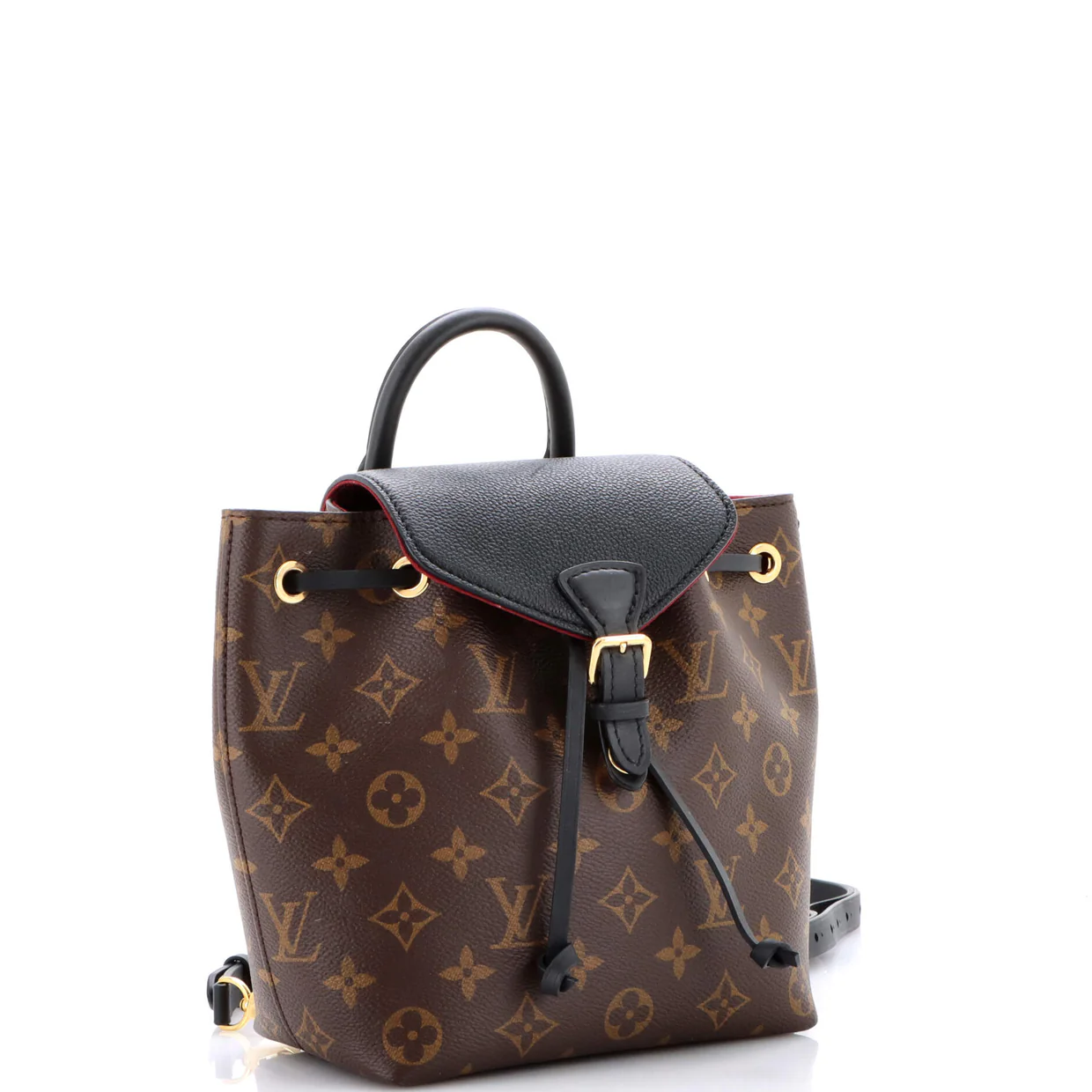 Montsouris NM Backpack Monogram Canvas with Leather BB - Deep Luxury