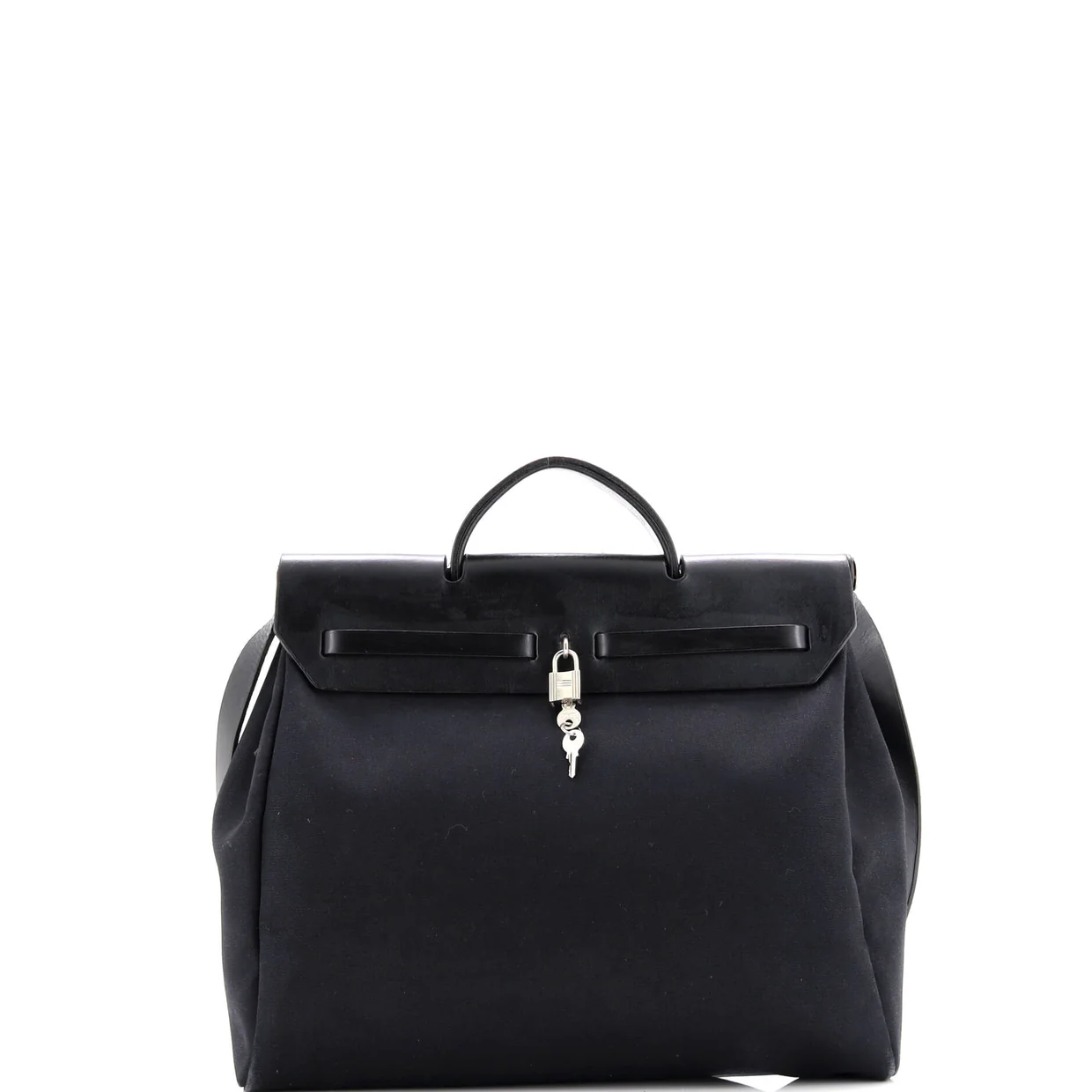 Herbag Zip Leather and Toile 39 - Deep Luxury