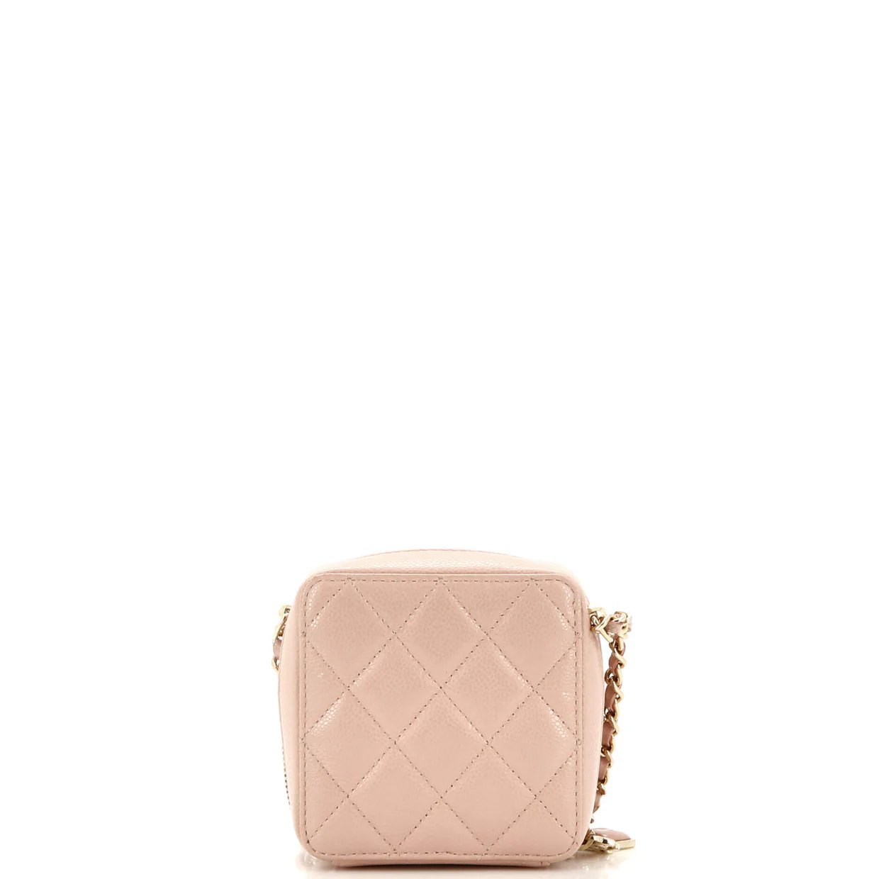 Diamond CC Zip Crossbody Quilted Caviar Mini - Deep Luxury