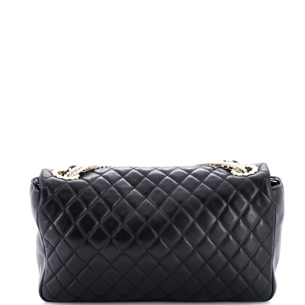 Westminster Pearl Chain Flap Bag Quilted Lambskin Medium - Deep Luxury