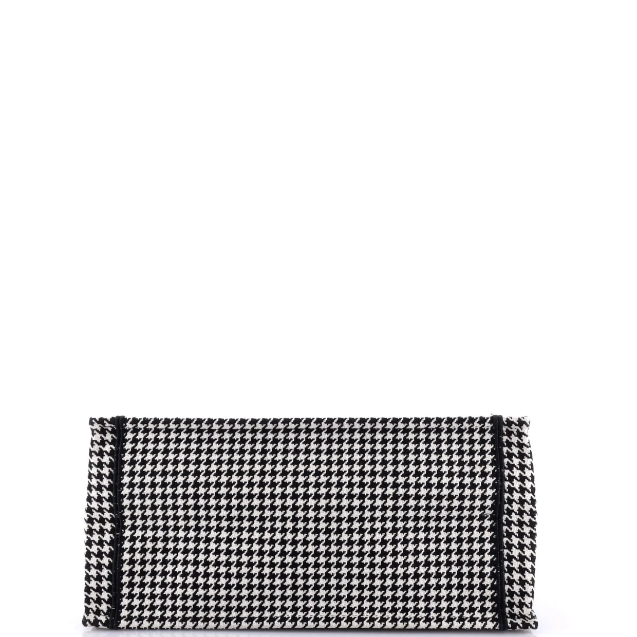 Book Tote Houndstooth Canvas Medium - Deep Luxury