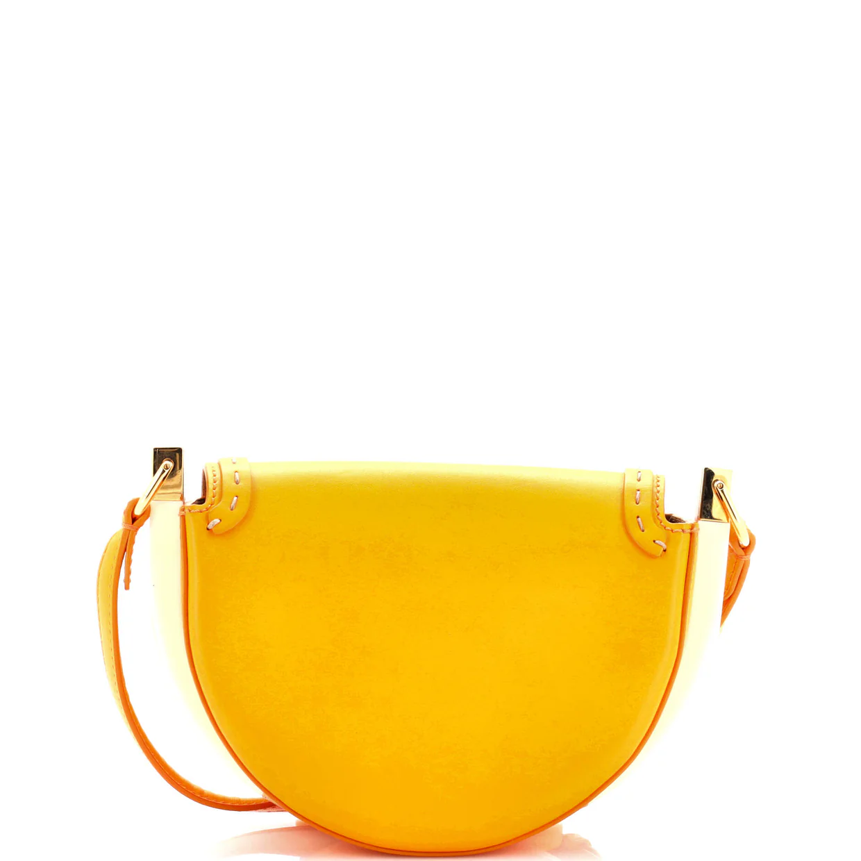 Moonlight Flap Bag Leather with Plexiglass Detail - Deep Luxury