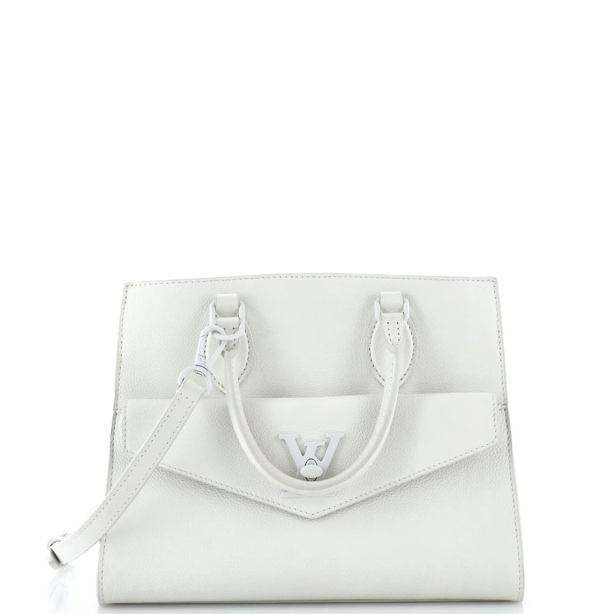 Lockme Monochrome Tote Leather PM - Deep Luxury