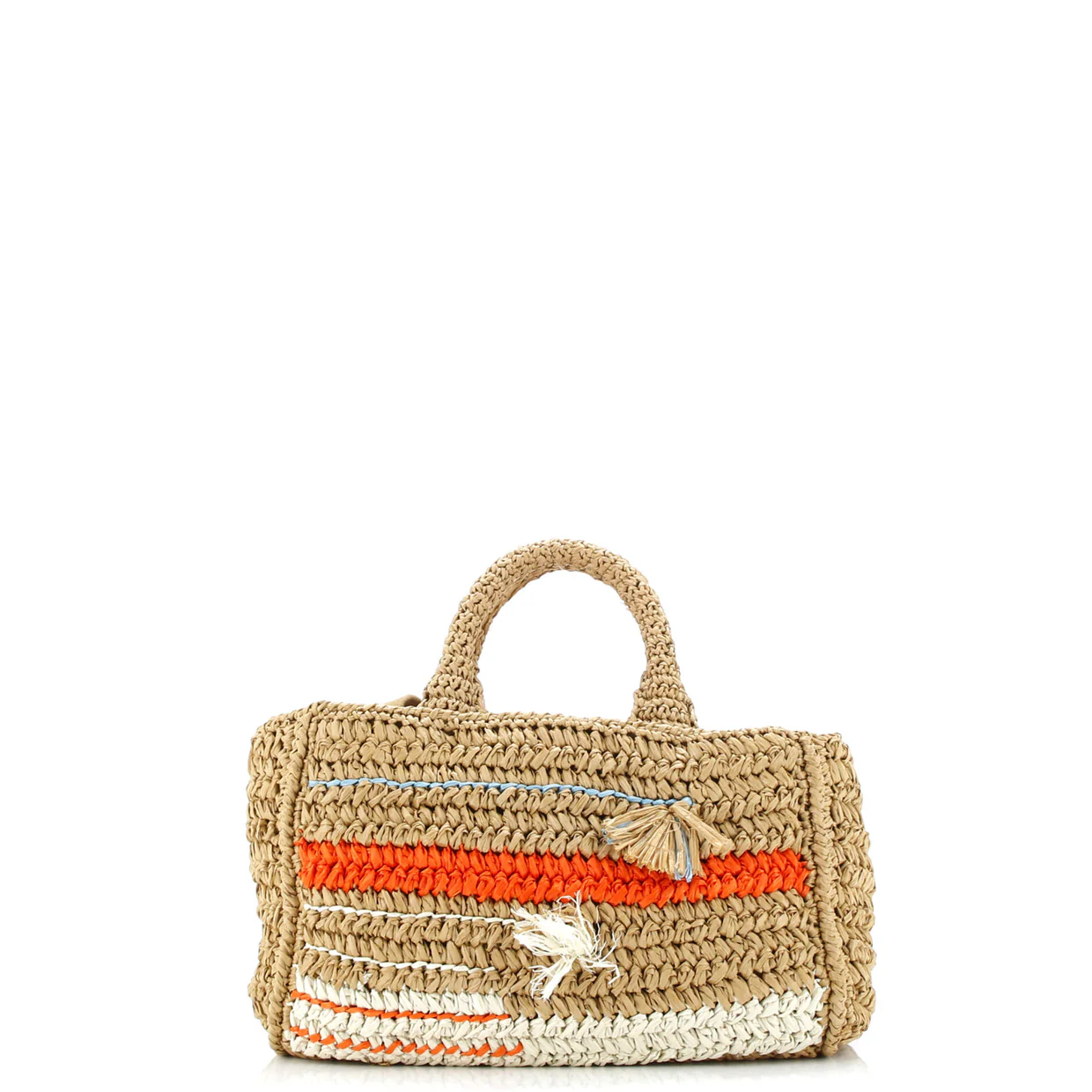 Canapa Convertible Tote Raffia Crochet Small - Deep Luxury