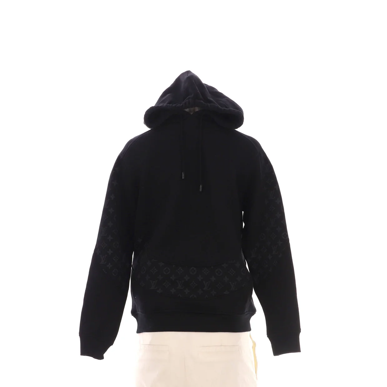 Men's Circle Cut Hoodie Monogram Cotton - Deep Luxury