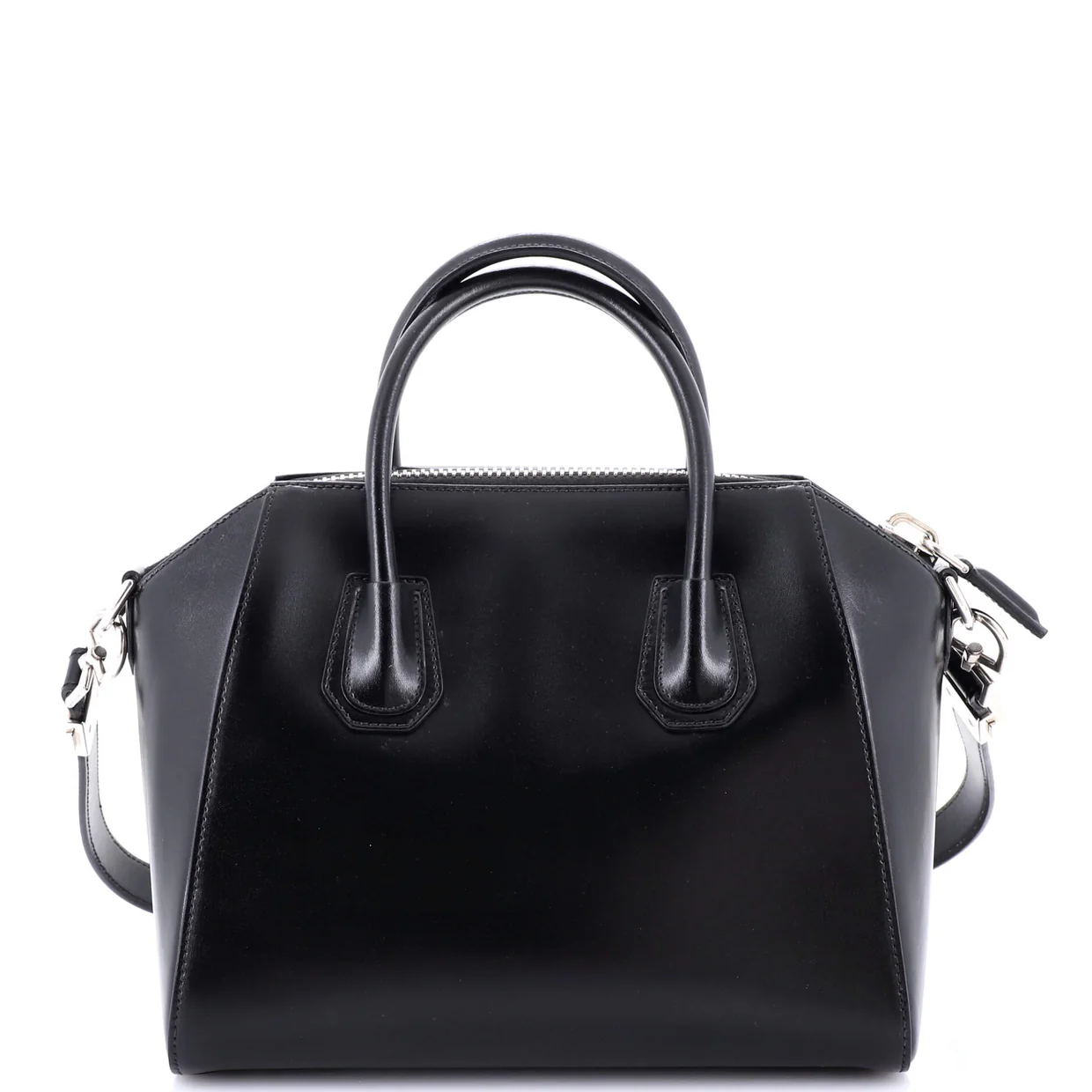 Antigona Bag Glazed Leather Small - Deep Luxury