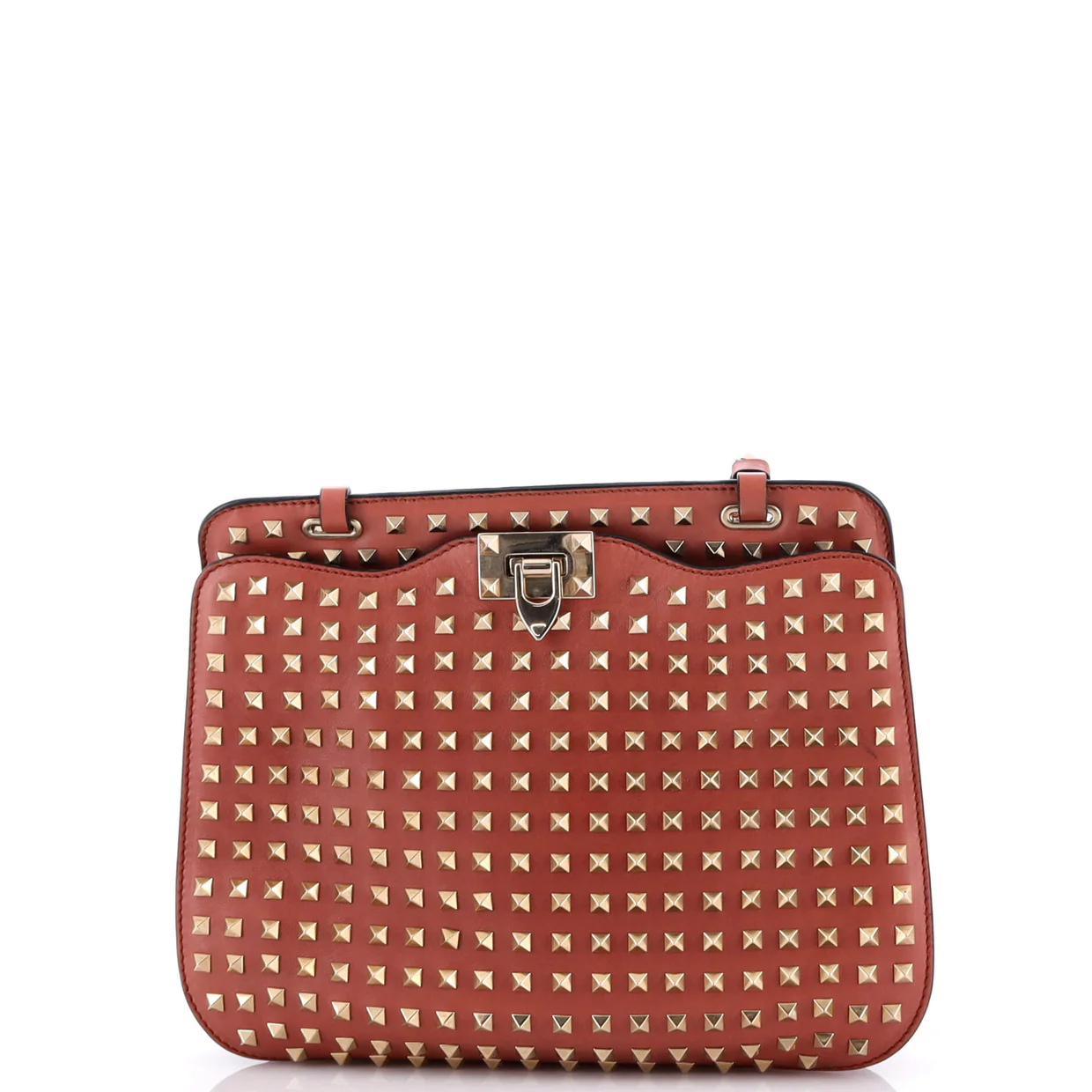 Rockstud Shoulder Bag Full Studded Leather - Deep Luxury