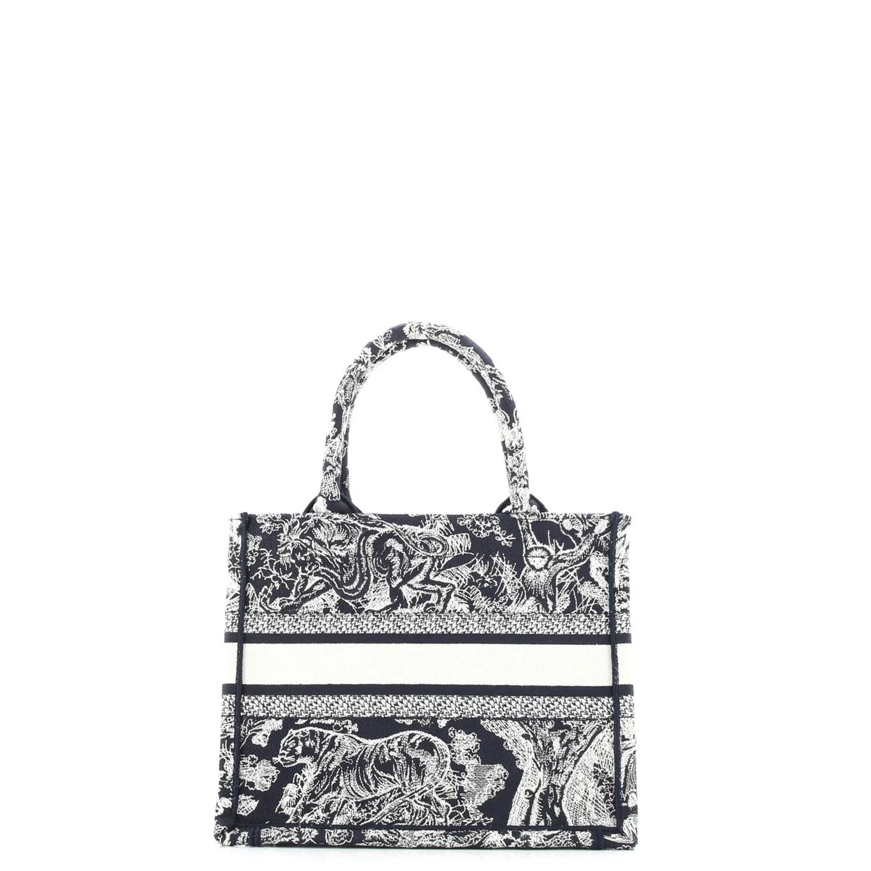 Book Tote Embroidered Canvas Small - Deep Luxury