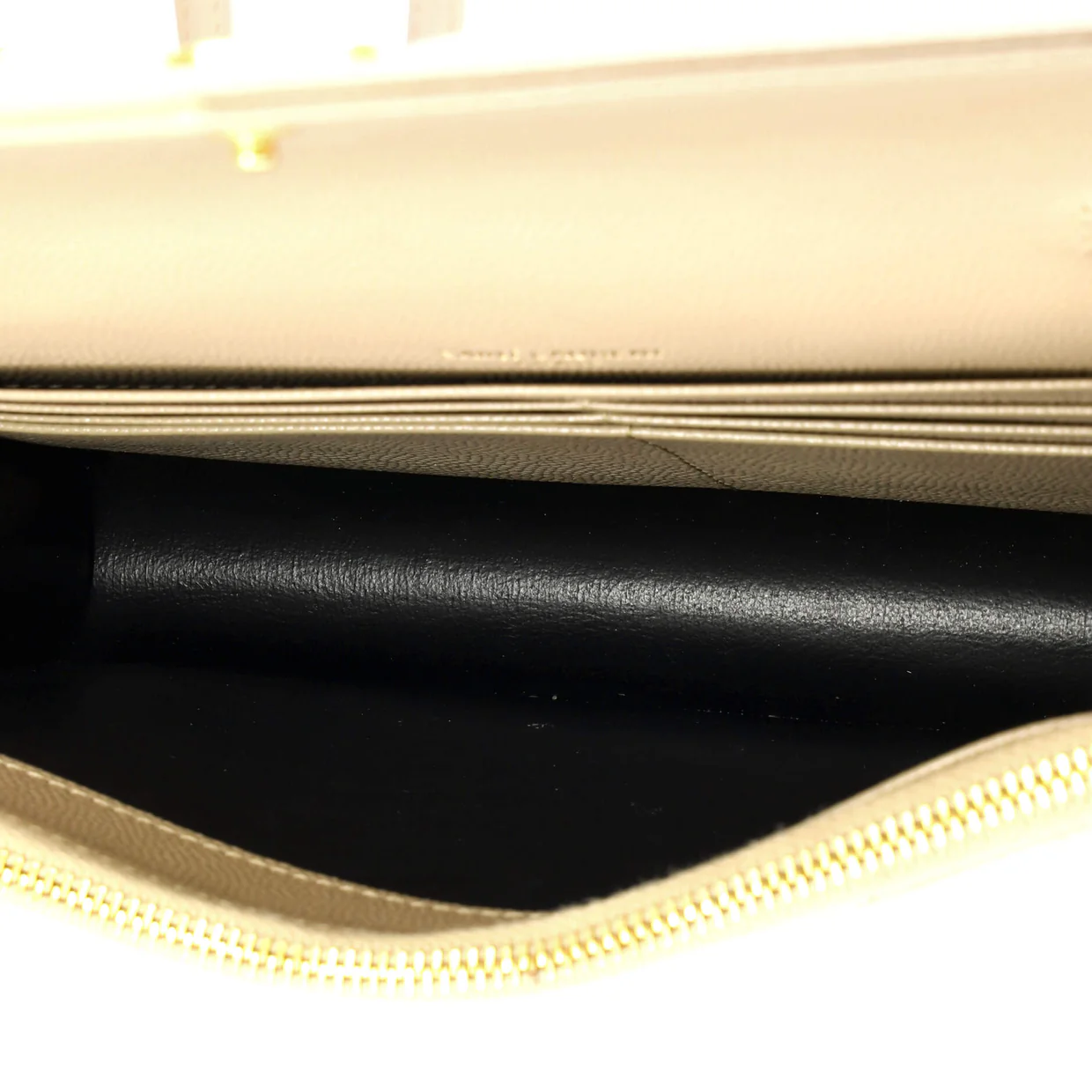 Classic Monogram Wallet on Chain Matelasse Chevron Leather Small - Deep Luxury