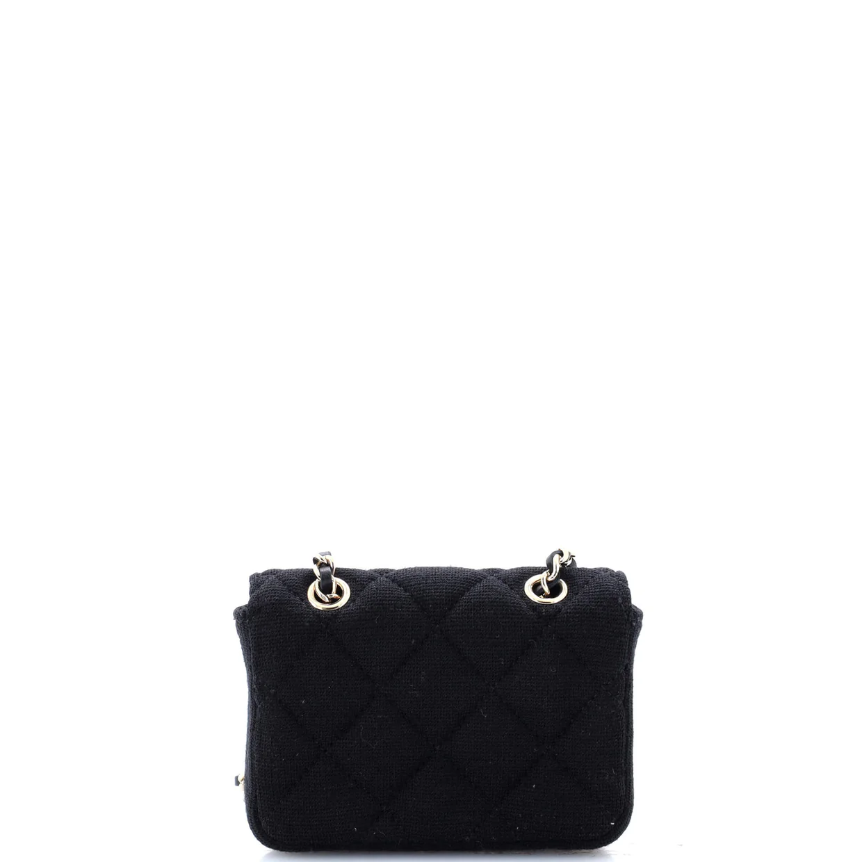 Classic Flap Chain Belt Bag Quilted Jersey Mini - Deep Luxury