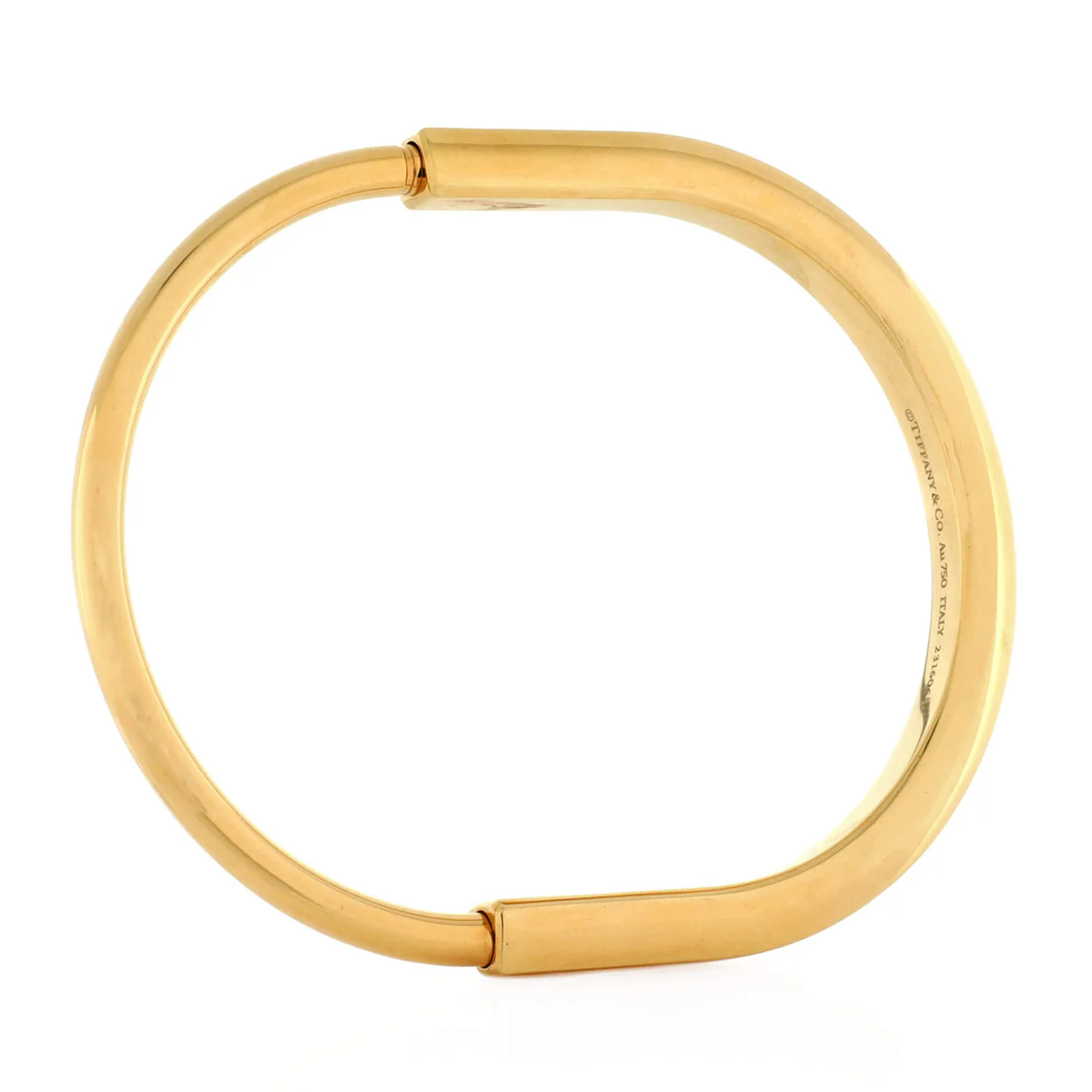 Lock Bangle Bracelet 18K Yellow Gold - Deep Luxury