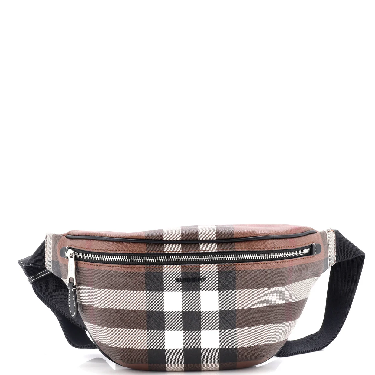 Cason Bum Bag Check E-Canvas Medium - Deep Luxury