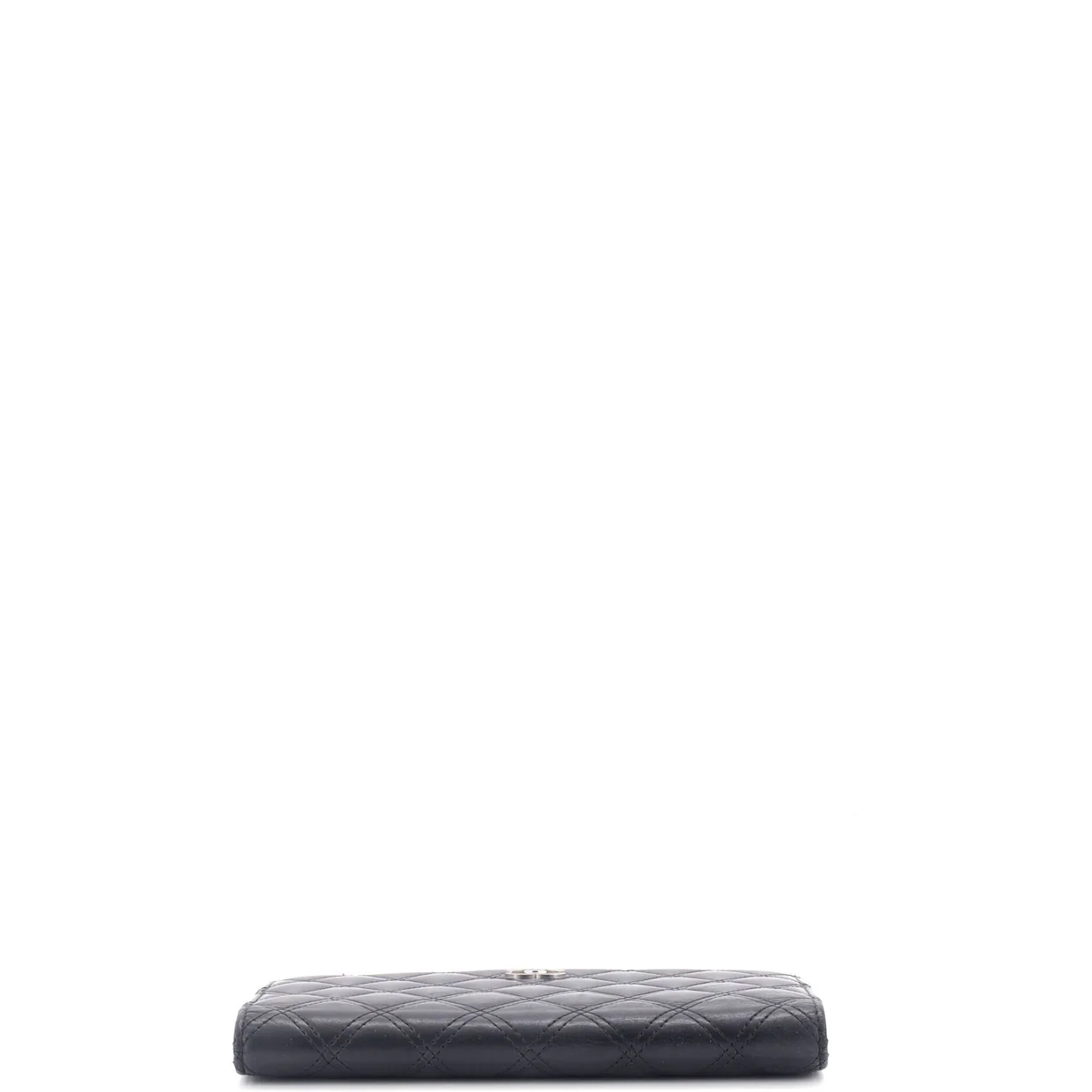Double Stitch L-Yen Wallet Quilted Lambskin - Deep Luxury