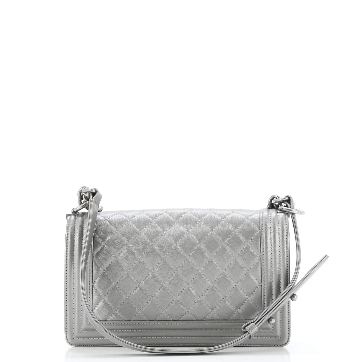 Boy Flap Bag Quilted Caviar Old Medium - Deep Luxury