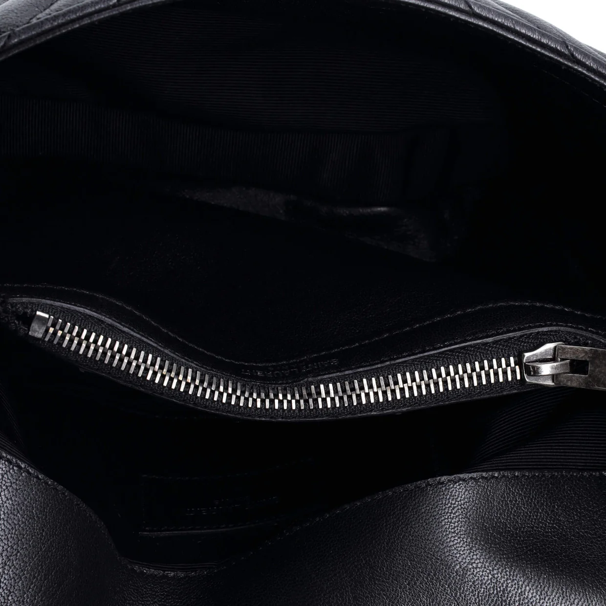 Classic Monogram College Bag Matelasse Chevron Leather Medium - Deep Luxury