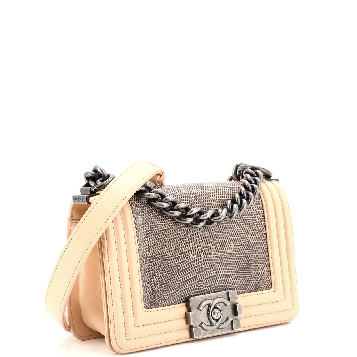 Boy Flap Bag Lizard Small - Deep Luxury