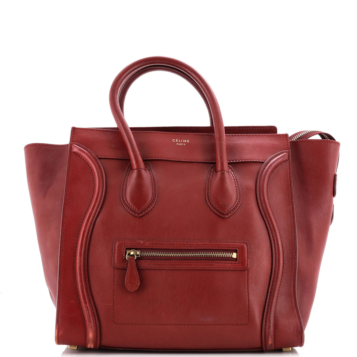 Luggage Bag Smooth Leather Medium - Deep Luxury