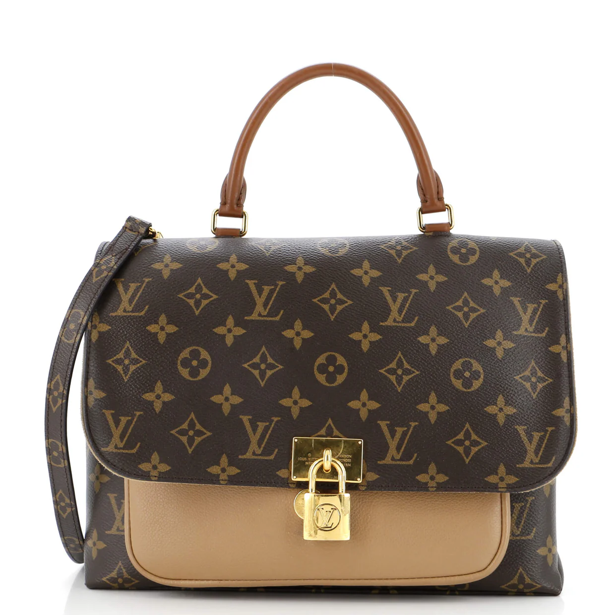 Marignan Handbag Monogram Canvas with Leather - Deep Luxury