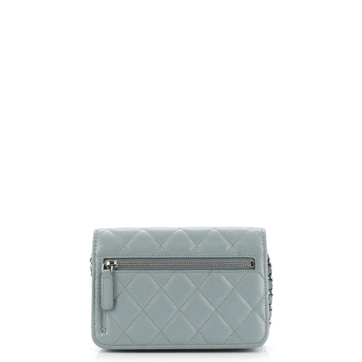 Wallet on Chain Quilted Caviar Mini - Deep Luxury