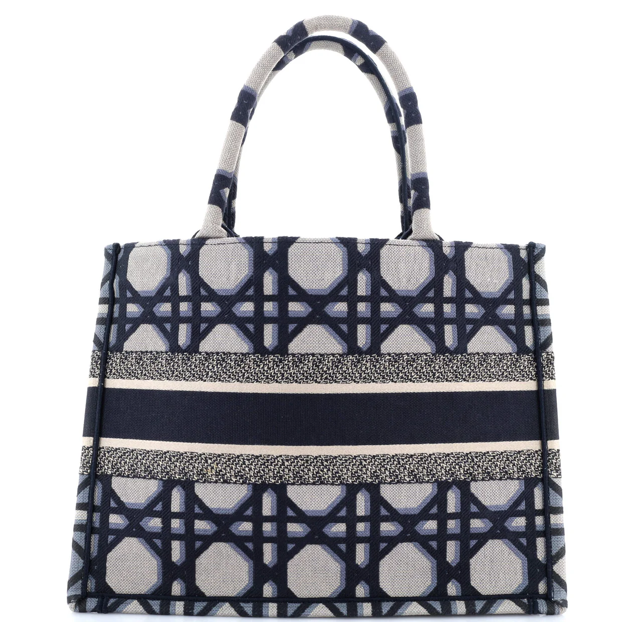 Book Tote Macrocannage Canvas Medium - Deep Luxury