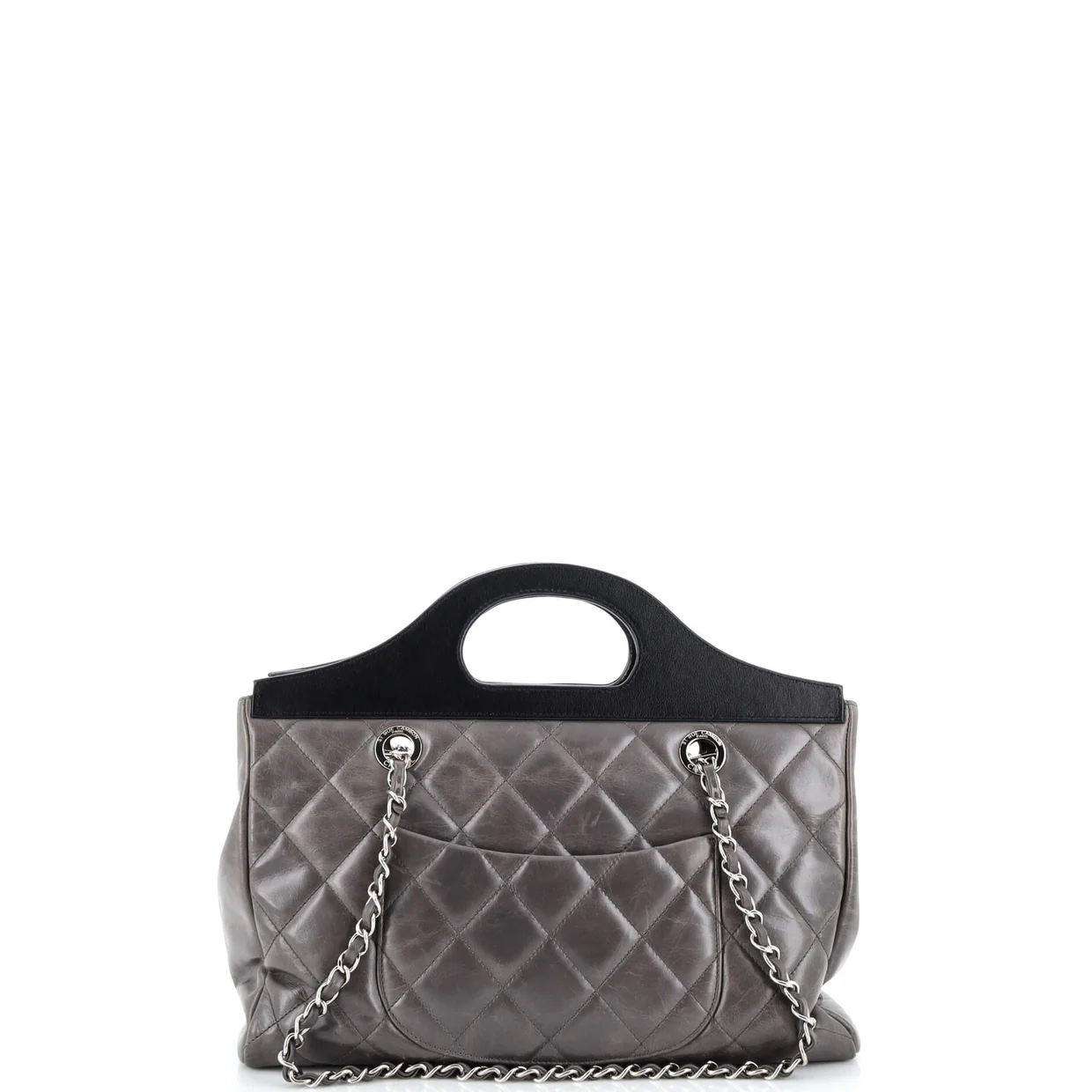 CC Delivery Tote Quilted Glazed Calfskin Small - Deep Luxury