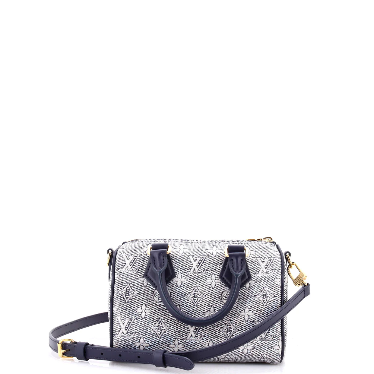 Speedy Bandouliere Bag Monoglam Jacquard Canvas 20 - Deep Luxury