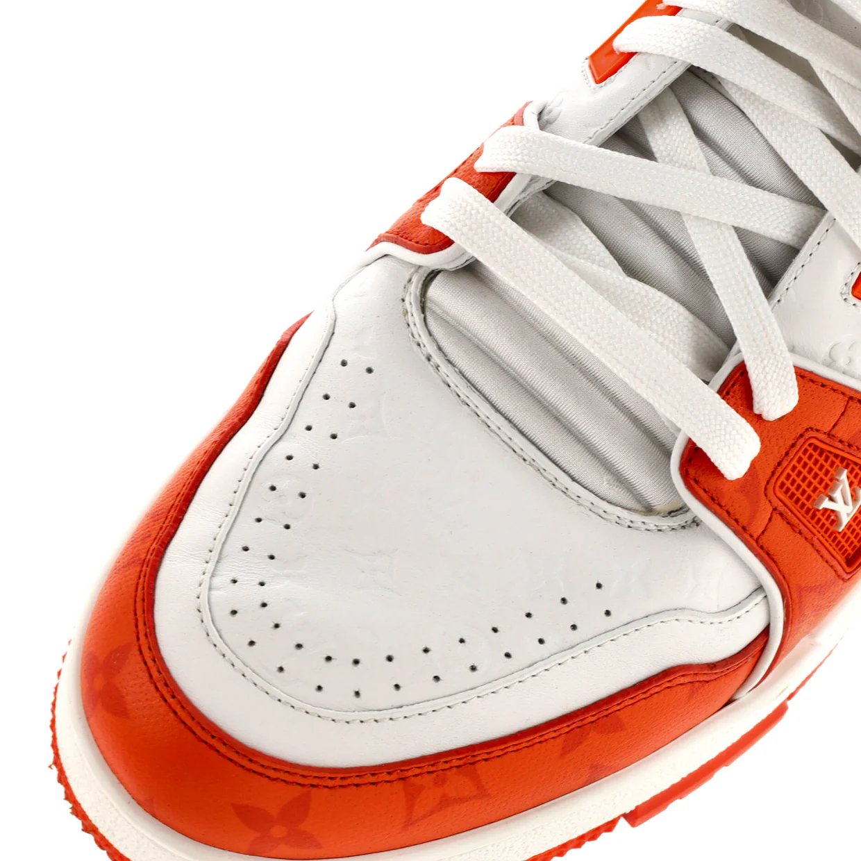 Men's LV Trainer Sneakers Monogram Taigarama and Leather - Deep Luxury