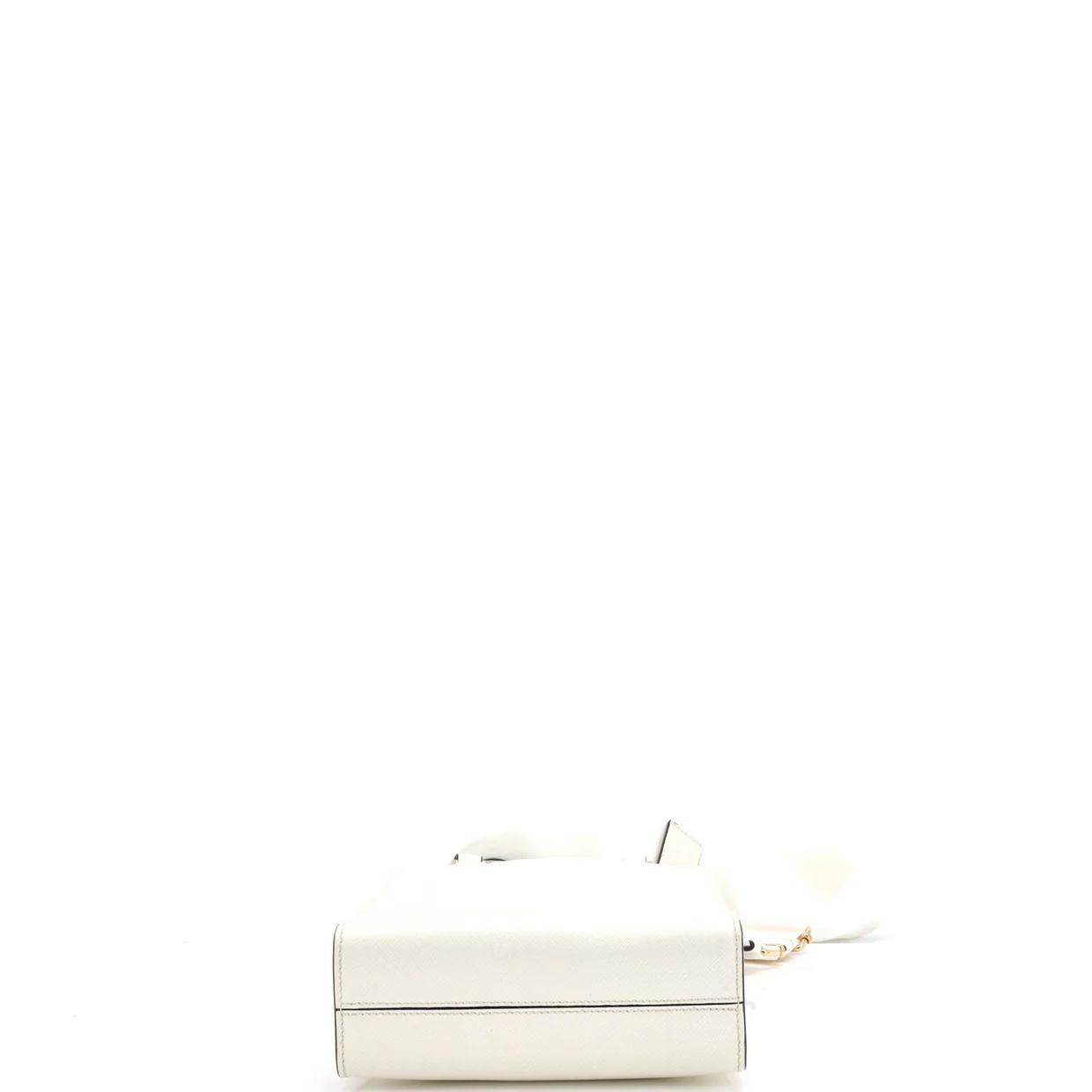 Lux Embossed Logo Tote Saffiano Leather Small - Deep Luxury