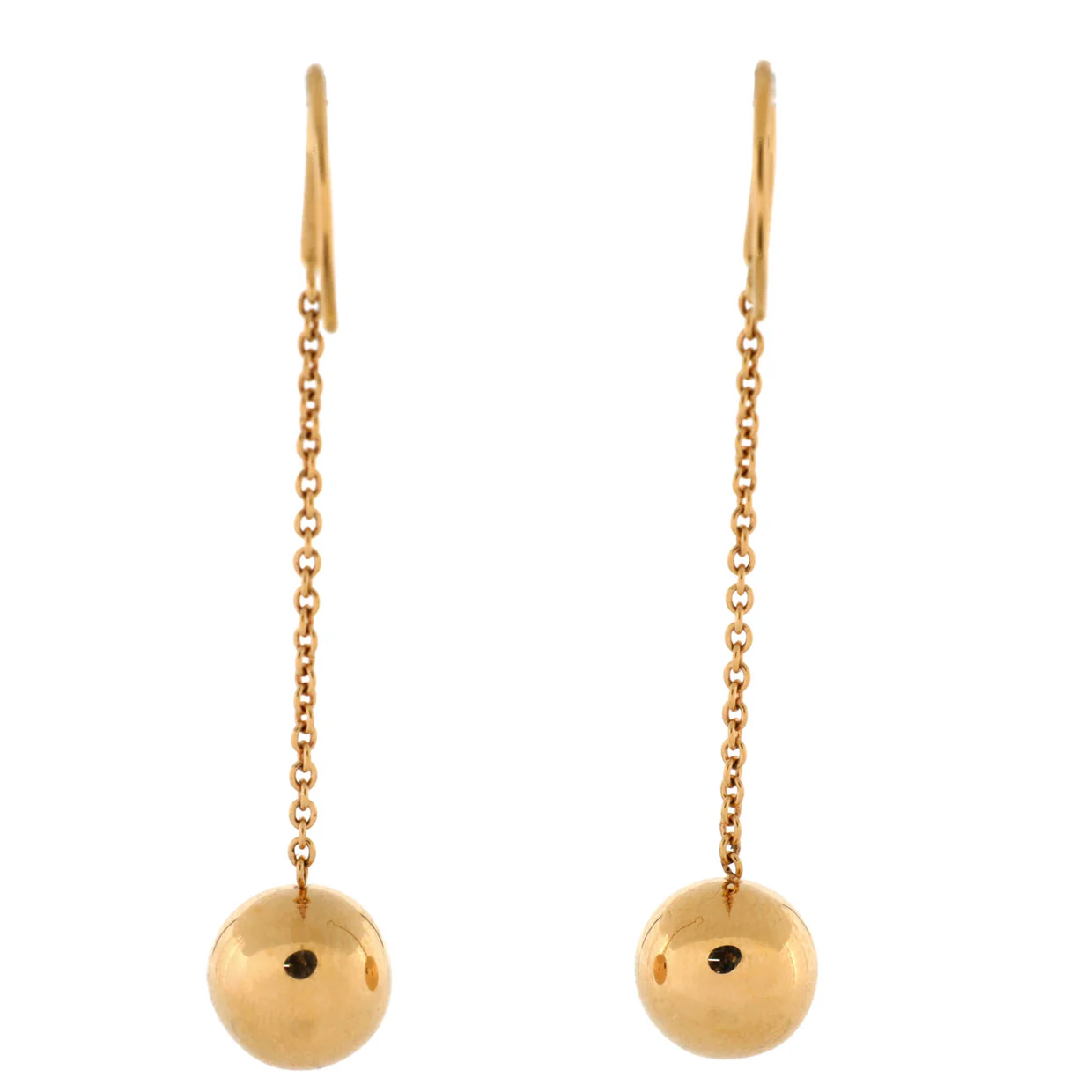 HardWear Ball Hook Drop Earrings 18K Yellow Gold 10mm - Deep Luxury