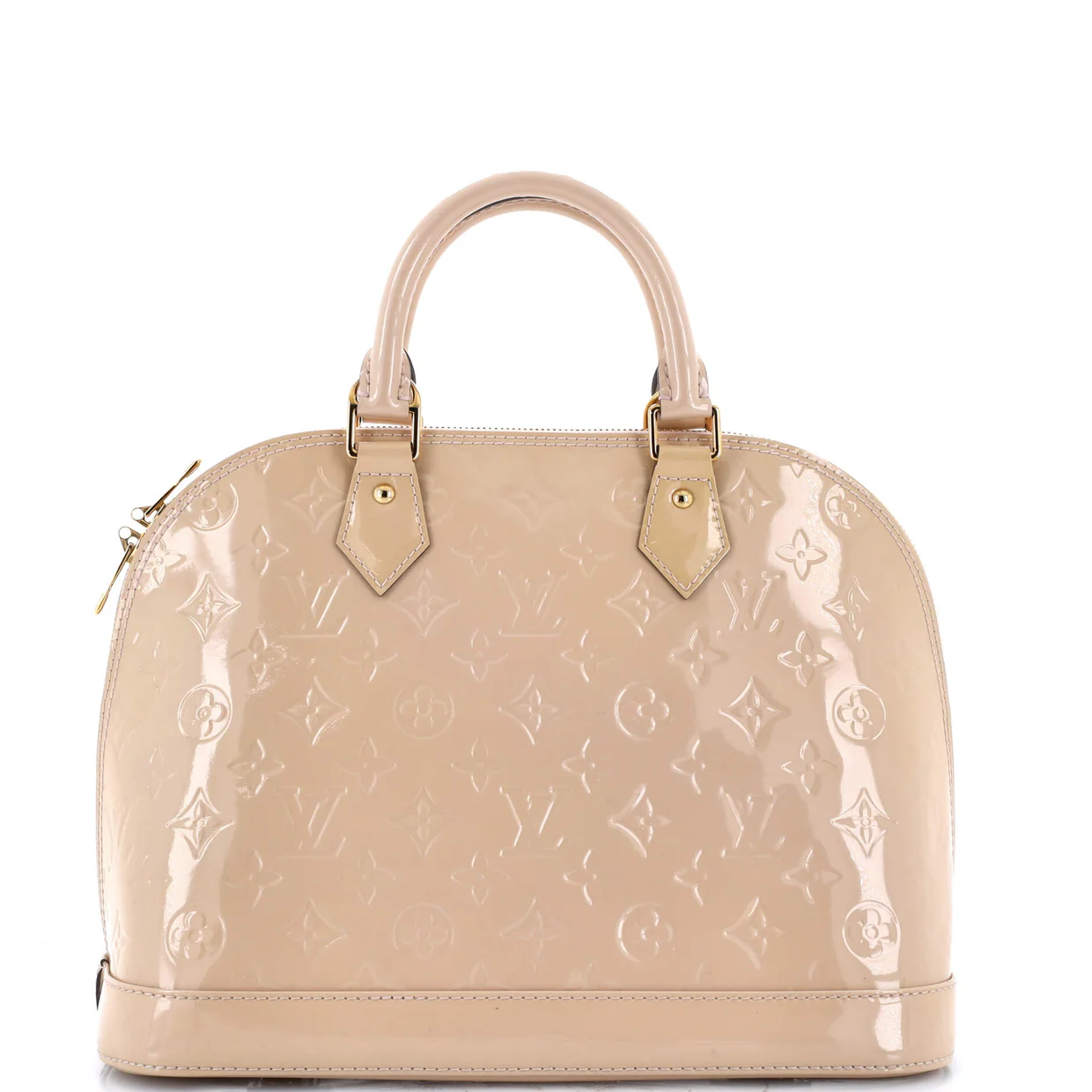 Alma Handbag Monogram Vernis PM - Deep Luxury