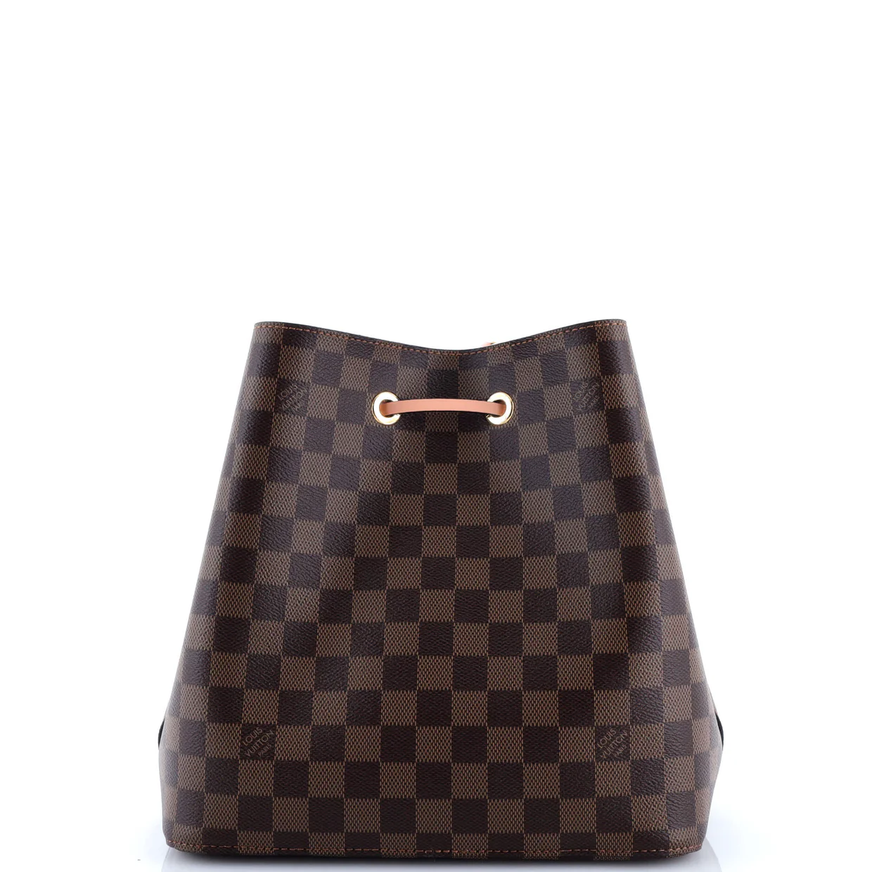 NeoNoe Handbag Damier with Leather MM - Deep Luxury