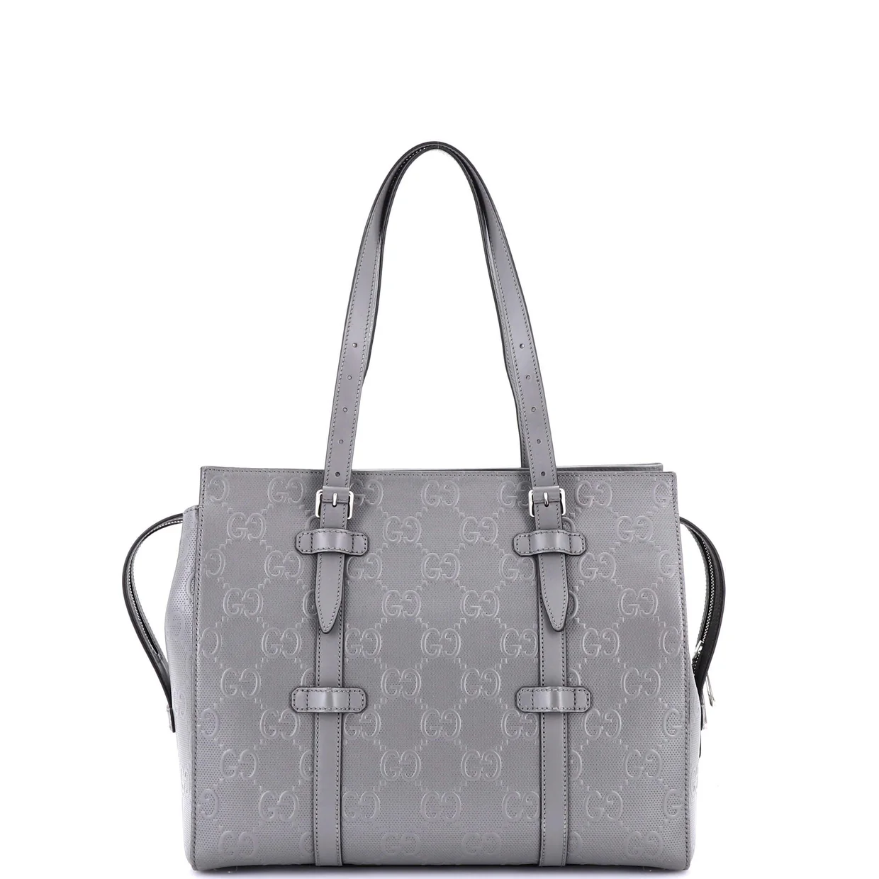 Tote Bag GG Embossed Perforated Leather - Deep Luxury