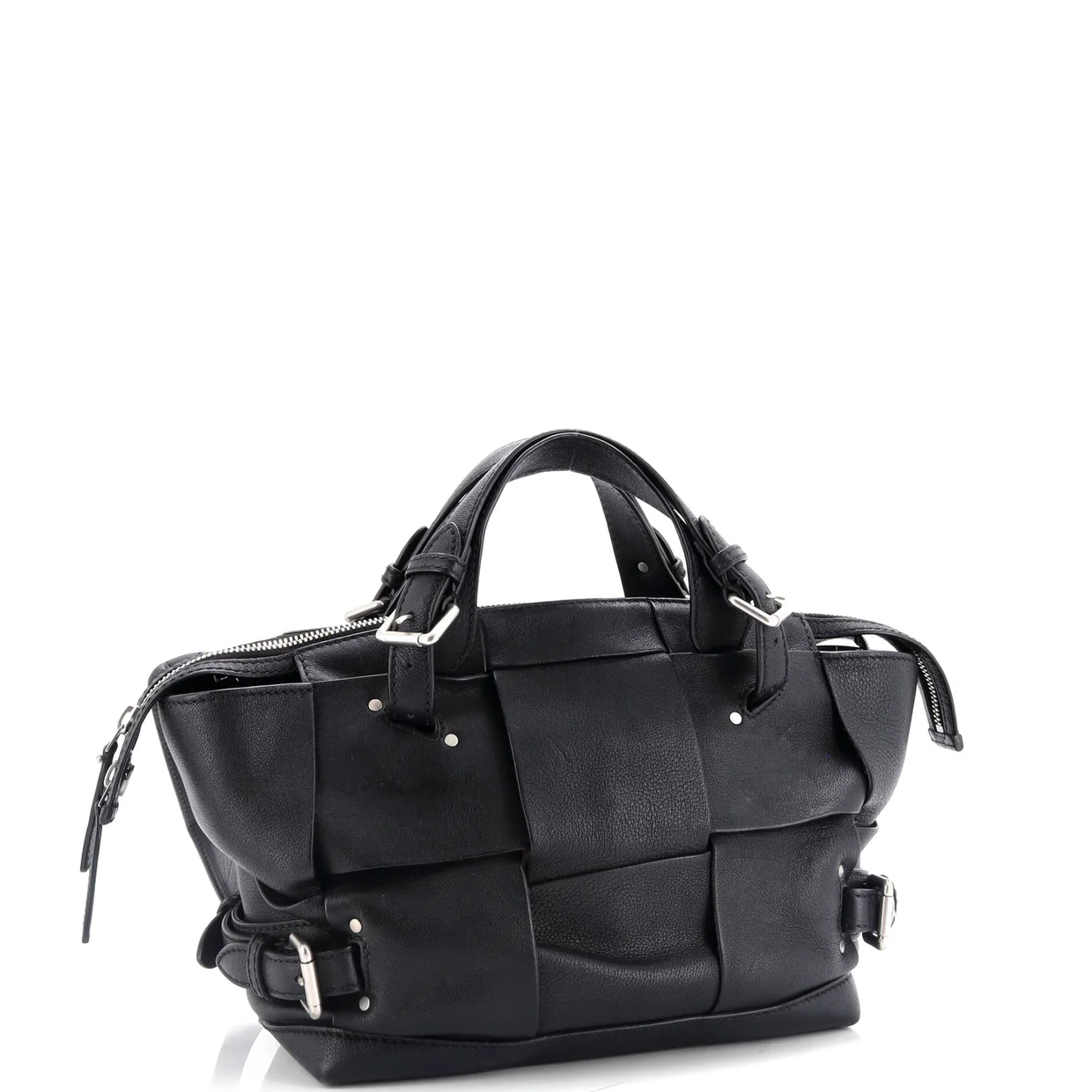 Arco Tool Bag Maxi Intrecciato Leather - Deep Luxury