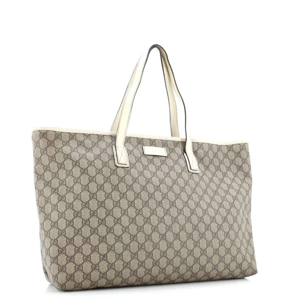 Plus Tote GG Coated Canvas with Leather Large - Deep Luxury