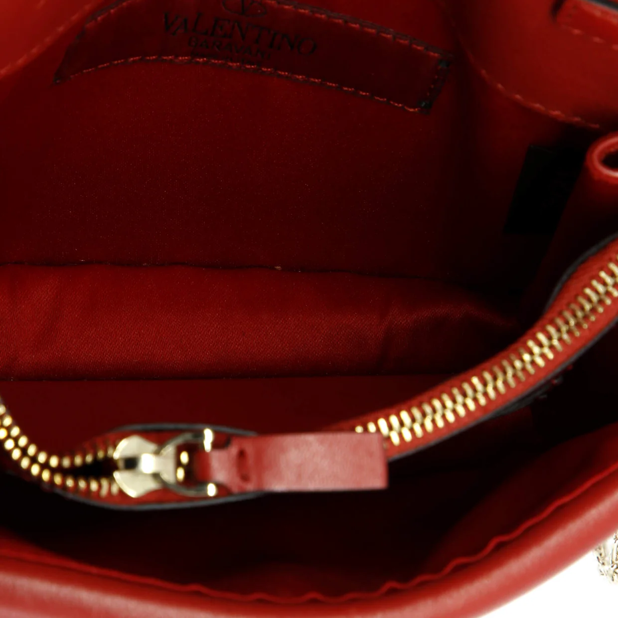 Rockstud Pouch Crossbody Bag Leather Mini - Deep Luxury