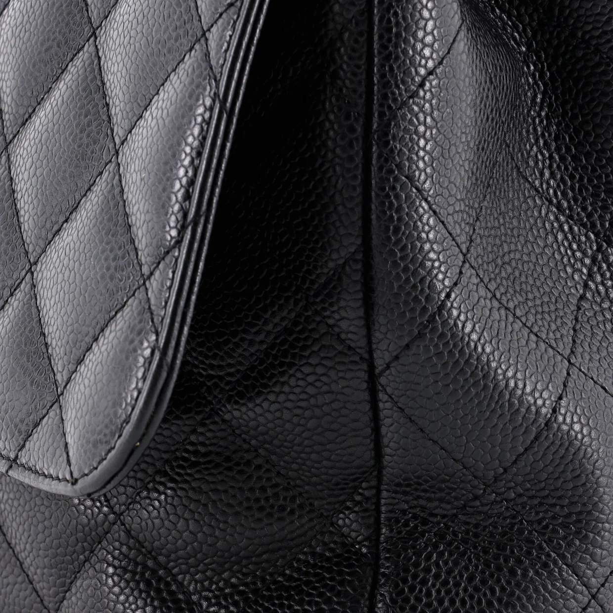 Classic Single Flap Bag Quilted Caviar Jumbo - Deep Luxury