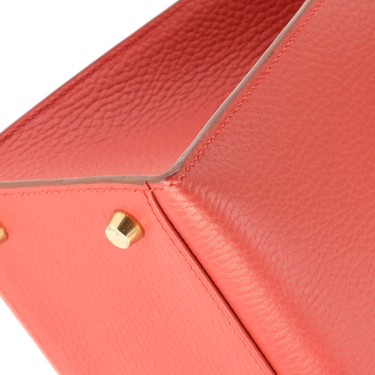 Kelly Handbag Rouge Vif Ardennes with Gold Hardware 32 - Deep Luxury