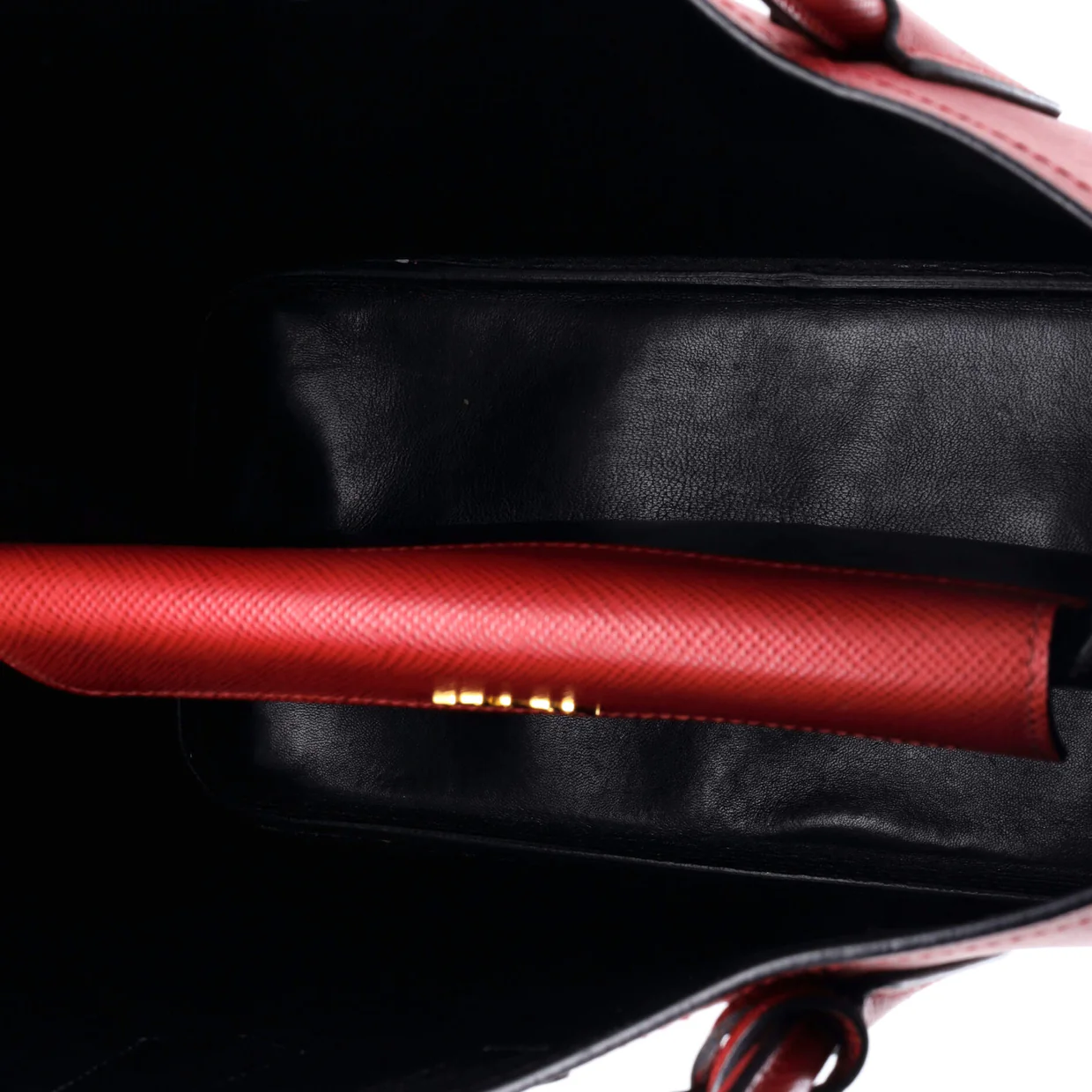 Cuir Double Tote Saffiano Leather Medium - Deep Luxury